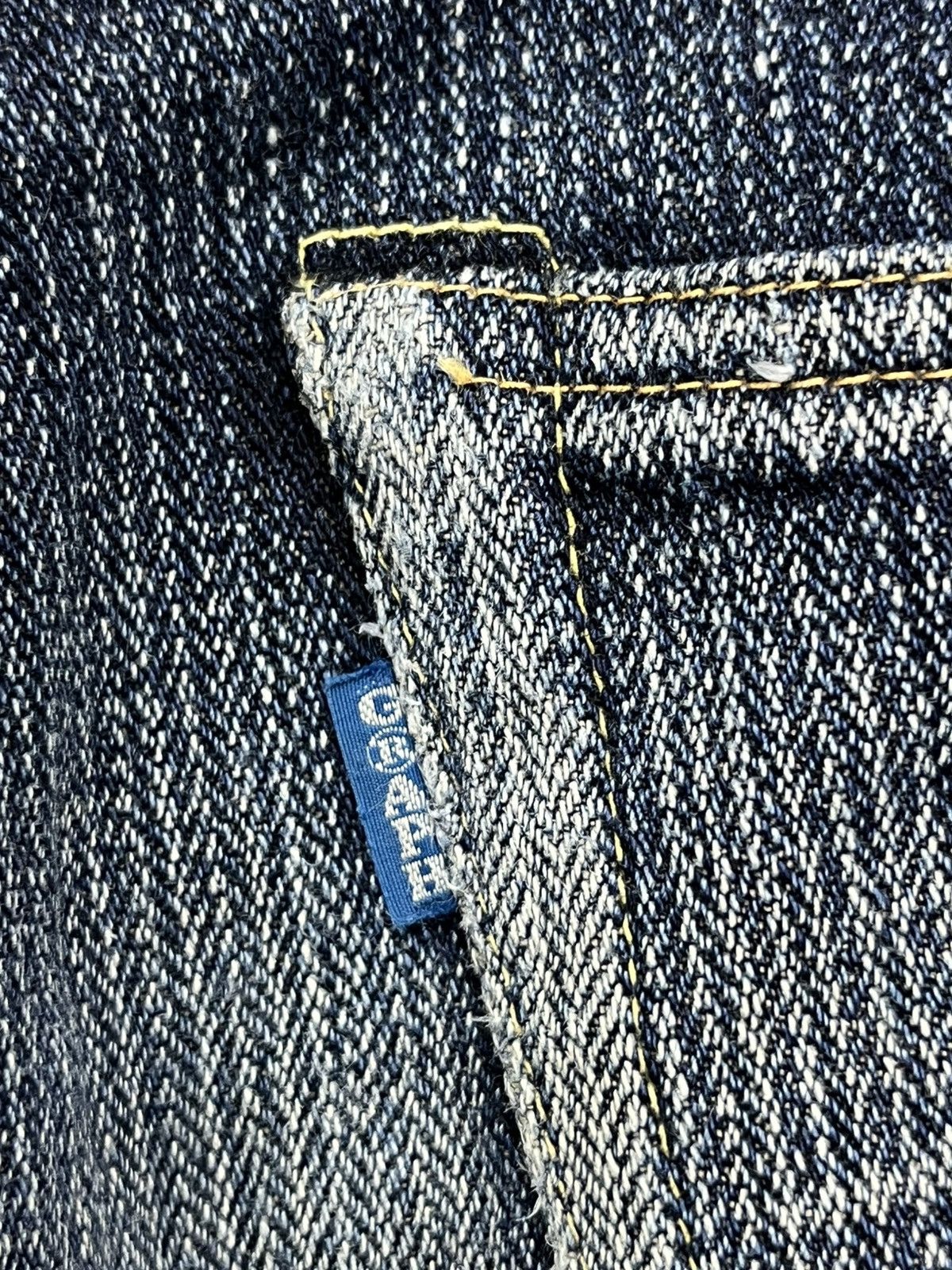 Indigo FYE🔥Vintage CHANNEL GRAPH KOJIMA JAPAN Perfect FLARE Denim Size US 31 - 8 Thumbnail