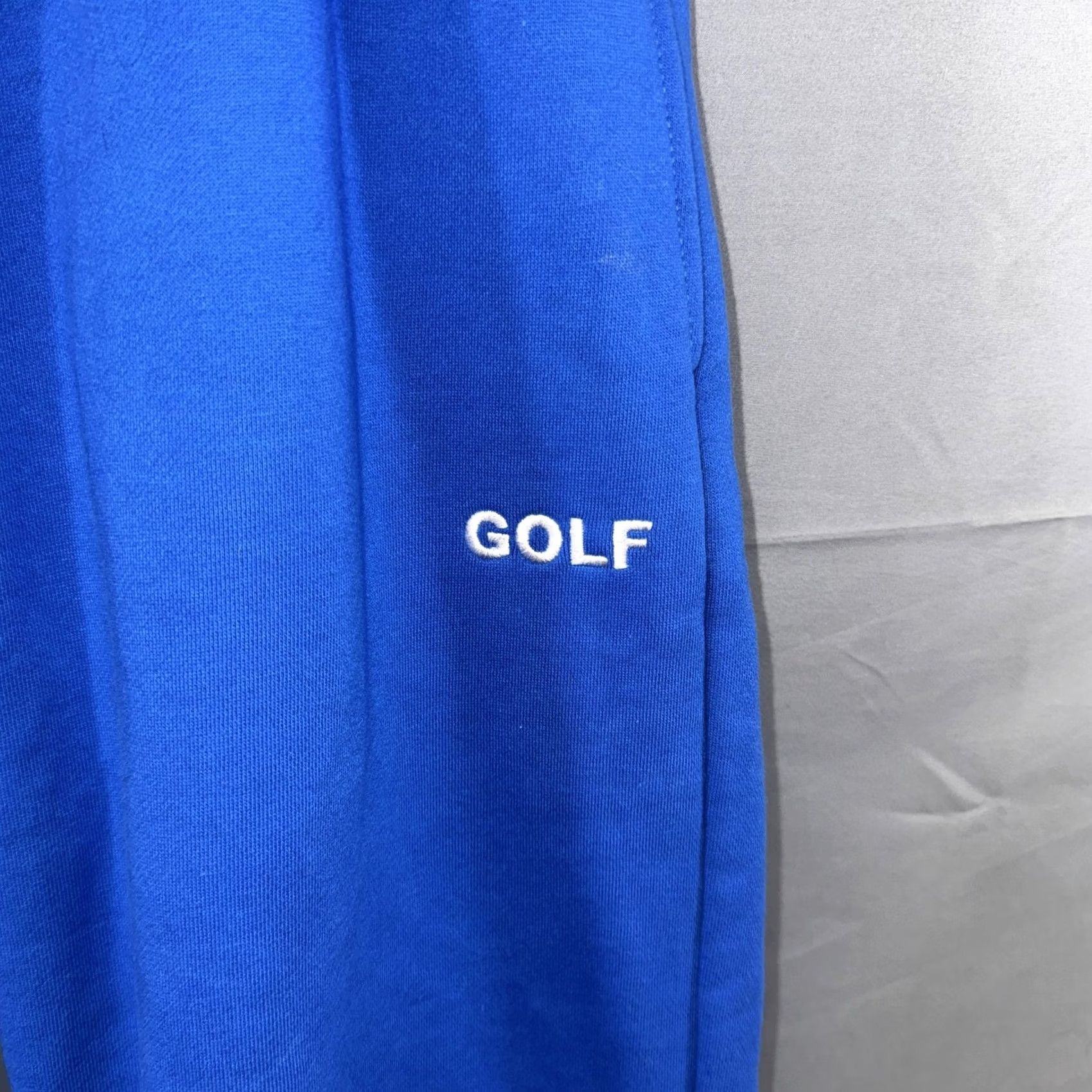 Golf Wang VINTAGE Golf Wang Sweatpants Mens L Blue Fleece Joggers Embroidered Logo Drawstring Size US 33 - 3 Thumbnail