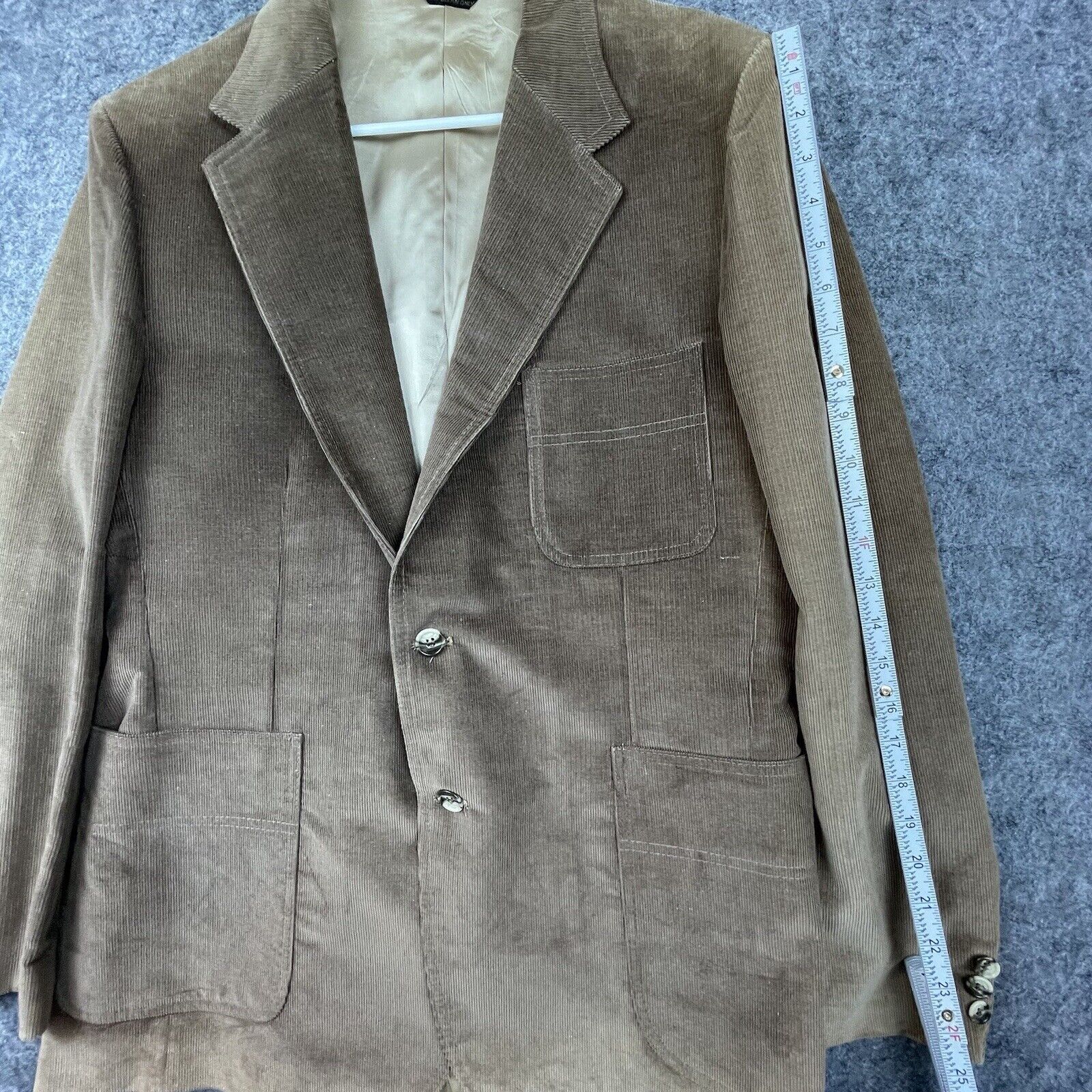 Levi's Vintage Levis Wildfire Blazer Mens 44R Brown Corduroy 70s Size 44R - 5 Thumbnail