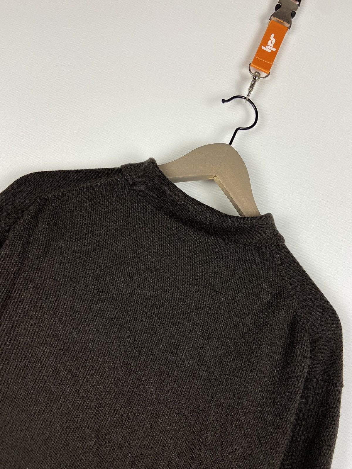 Balmain × Vintage Vintage Balmain Sweatshirt Collared Button Long Sleeve Wool Size US XL / EU 56 / 4 - 16 Thumbnail