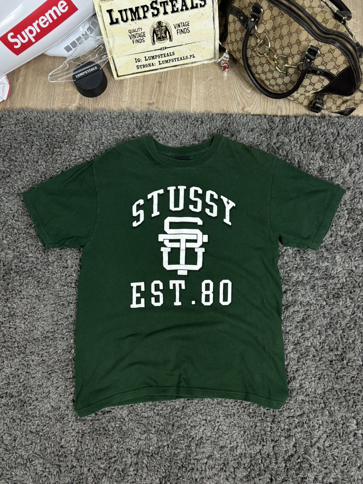Designer × Stussy Trendy Hype Big Logo Stussy Spell Out Streetwear Y2K Size US M / EU 48-50 / 2 - 1 Thumbnail