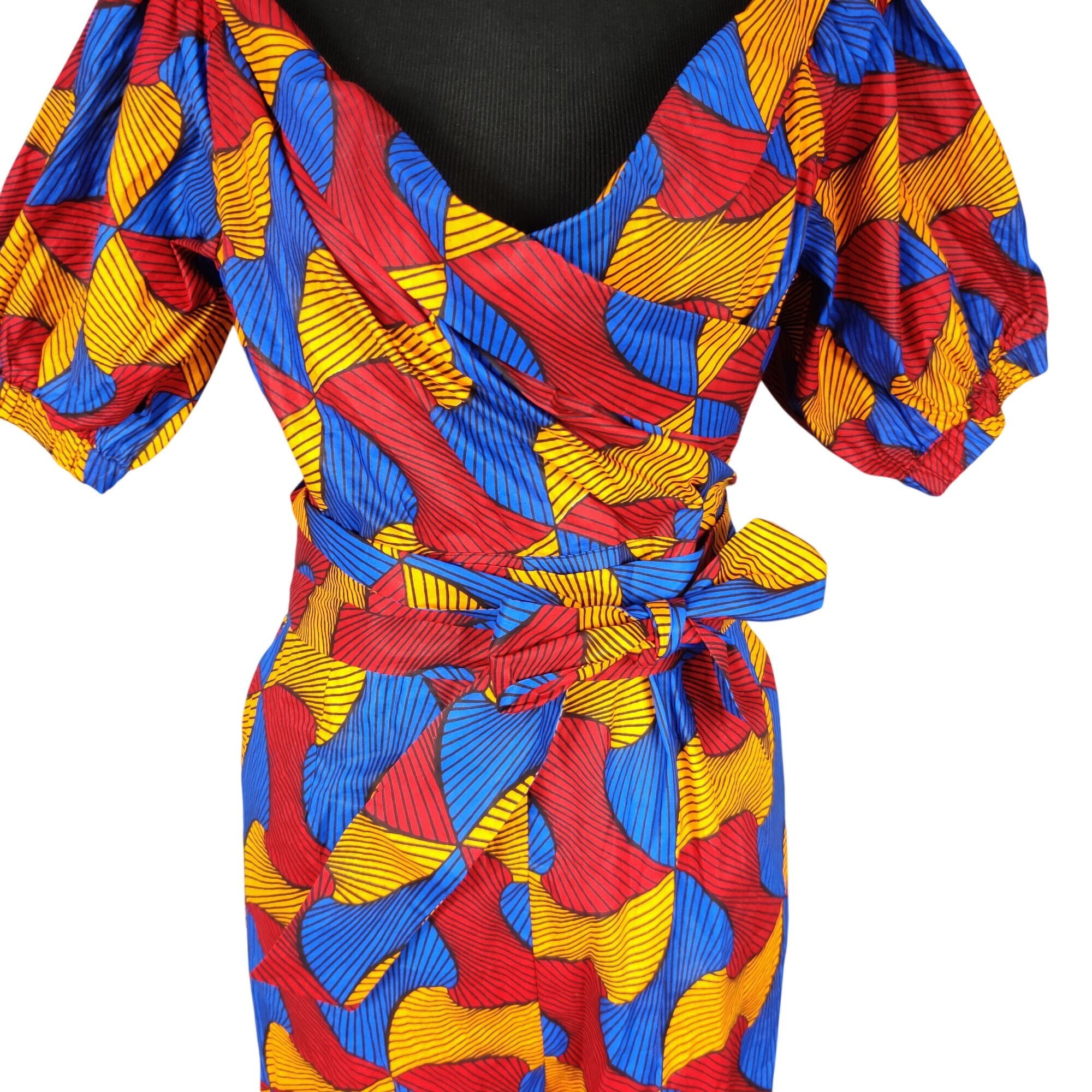 Other L'aviye Off Shoulder Ankara Jumpsuit L Multicolor African Co Size L / US 10 / IT 46 - 10 Thumbnail