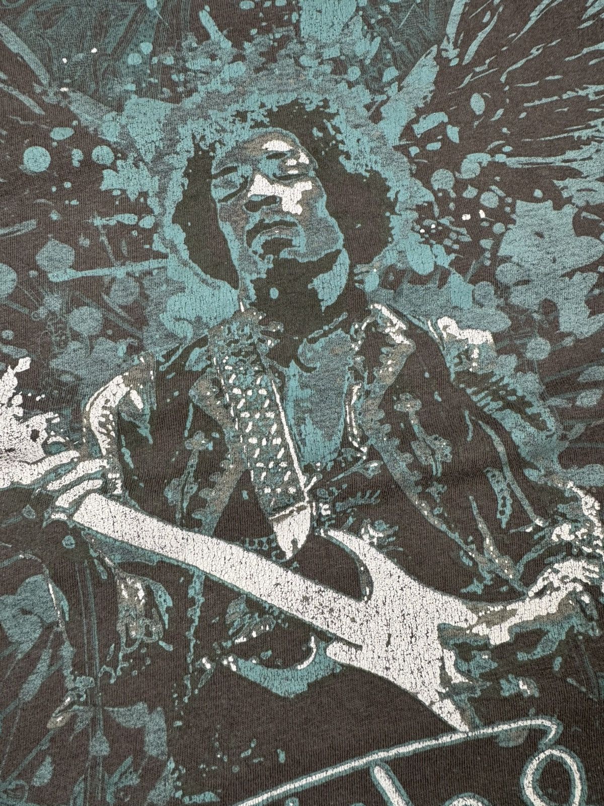 Jimi Hendrix Crazy vintage 2000s Jimi Hendrix faded washed gralhic tee Size US L / EU 52-54 / 3 - 7 Thumbnail