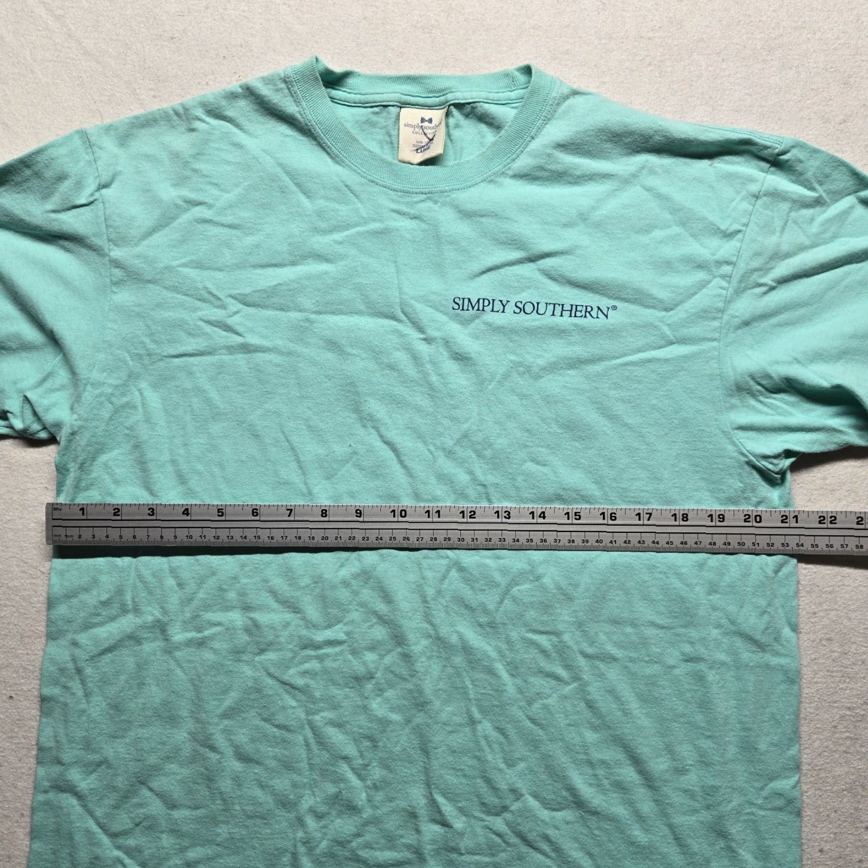 Vintage Simply Southern Shirt Men's L Seafoam Fish Theme Short Sleeve Crew Neck Size US L / EU 52-54 / 3 - 4 Thumbnail