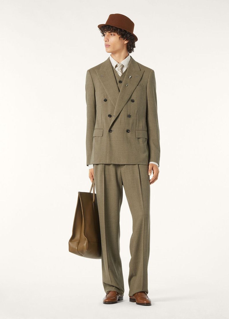 Loro Piana o1srvl11e0426 FAP3184 Joetsu Pant in Khaki Size US 34 / EU 50 - 2 Thumbnail