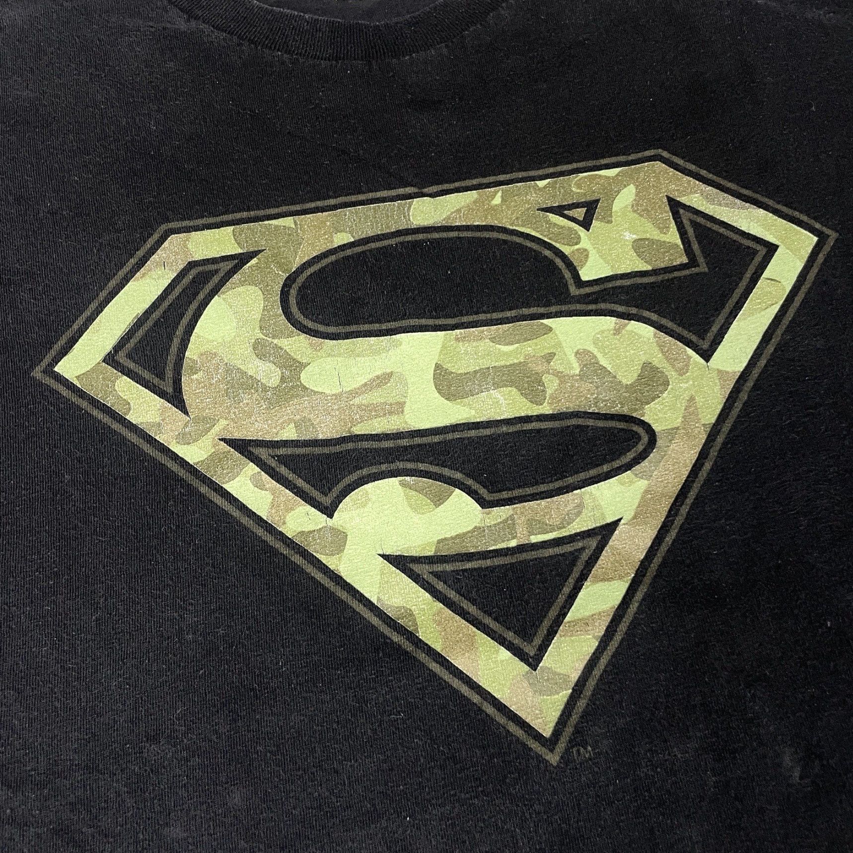 Vintage VINTAGE Superman Tshirt Adult XL Black Camo Official WB Logo Justice League Military USA Size US XL / EU 56 / 4 - 3 Thumbnail