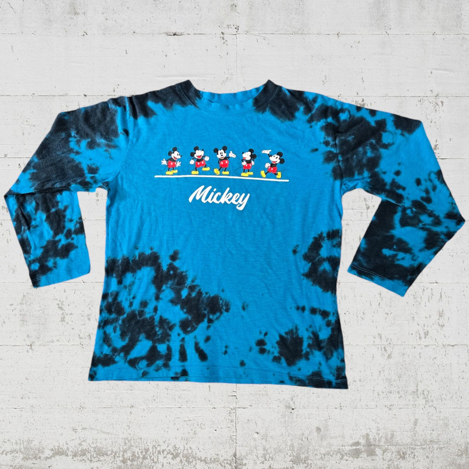 Disney Disney Retro Mickey Mouse Blue Black Tie Dye Top Size Medium Size M / US 6-8 / IT 42-44 - 2 Thumbnail