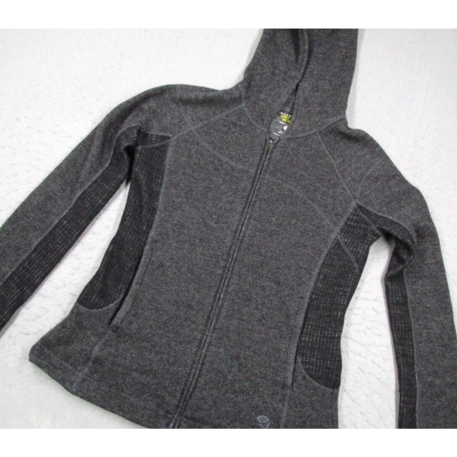 Mountain Hardwear Mountain Hardwear Jacket Womens Medium Gray Full Zip Hooded Recycled Wool Blend Size M / US 6-8 / IT 42-44 - 2 Thumbnail