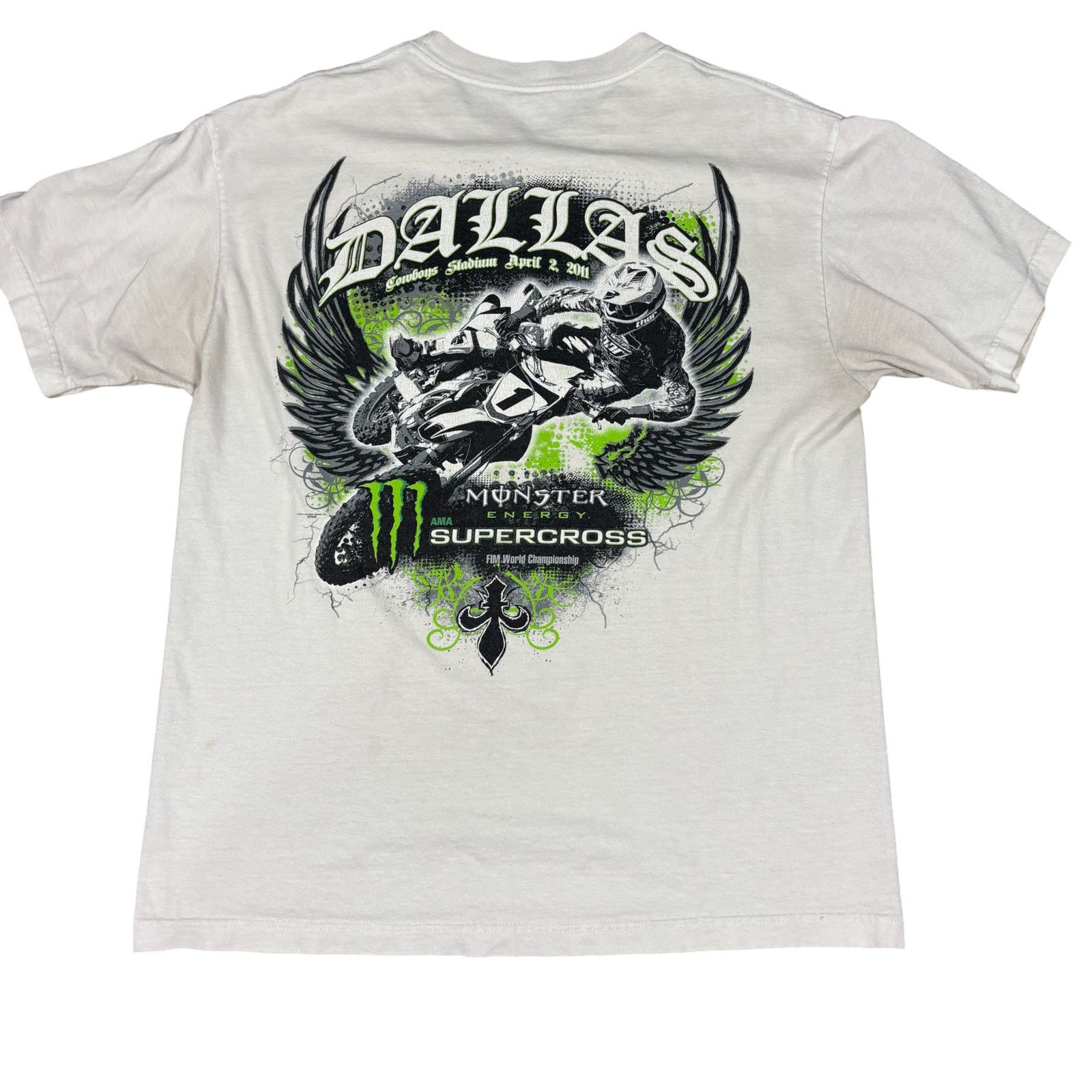 Fox Racing y2k 2000s style Monster Energy supercross dallas tshirt Lg Size US L / EU 52-54 / 3 - 2 Thumbnail