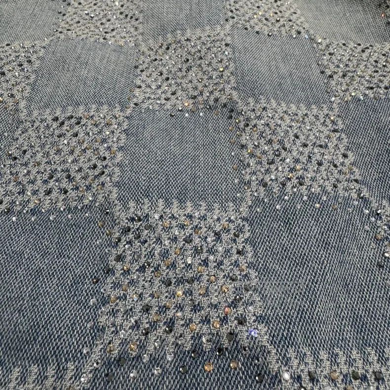 Louis Vuitton Louis Vuitton Rhinestone Checker Denim Jacket Size US M / EU 48-50 / 2 - 6 Thumbnail