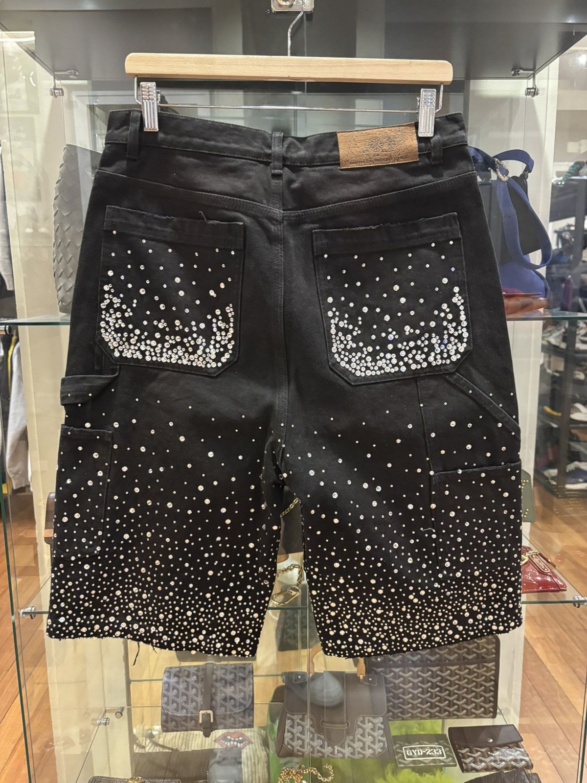 Birth of Royal Child Birth Of A Royal Child Rhinestone Double Knee Canvas Shorts Size US 31 - 2 Thumbnail
