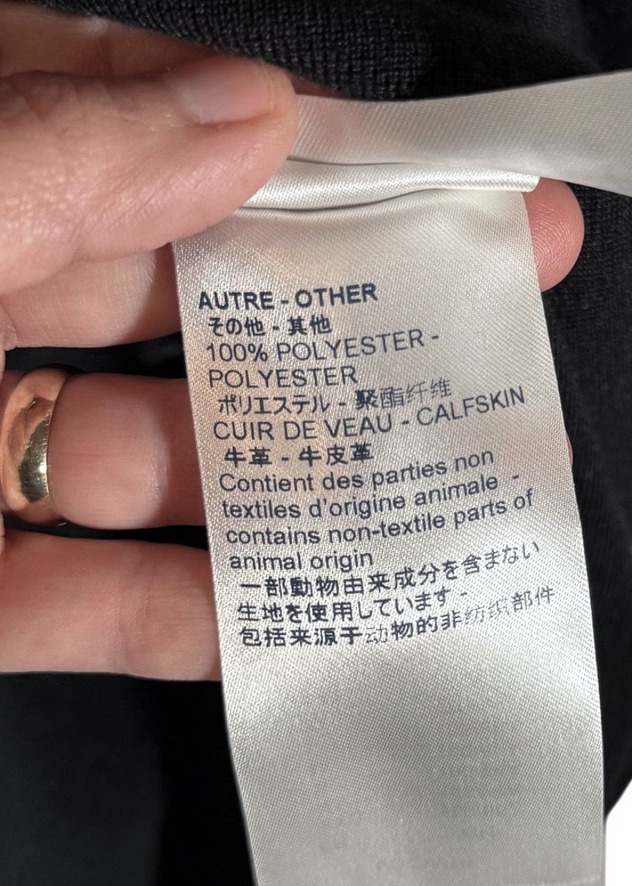 Louis Vuitton Louis Vuitton FW19 Black Sequinned Monogram Knit Mini Dress Size L / US 10 / IT 46 - 8 Thumbnail