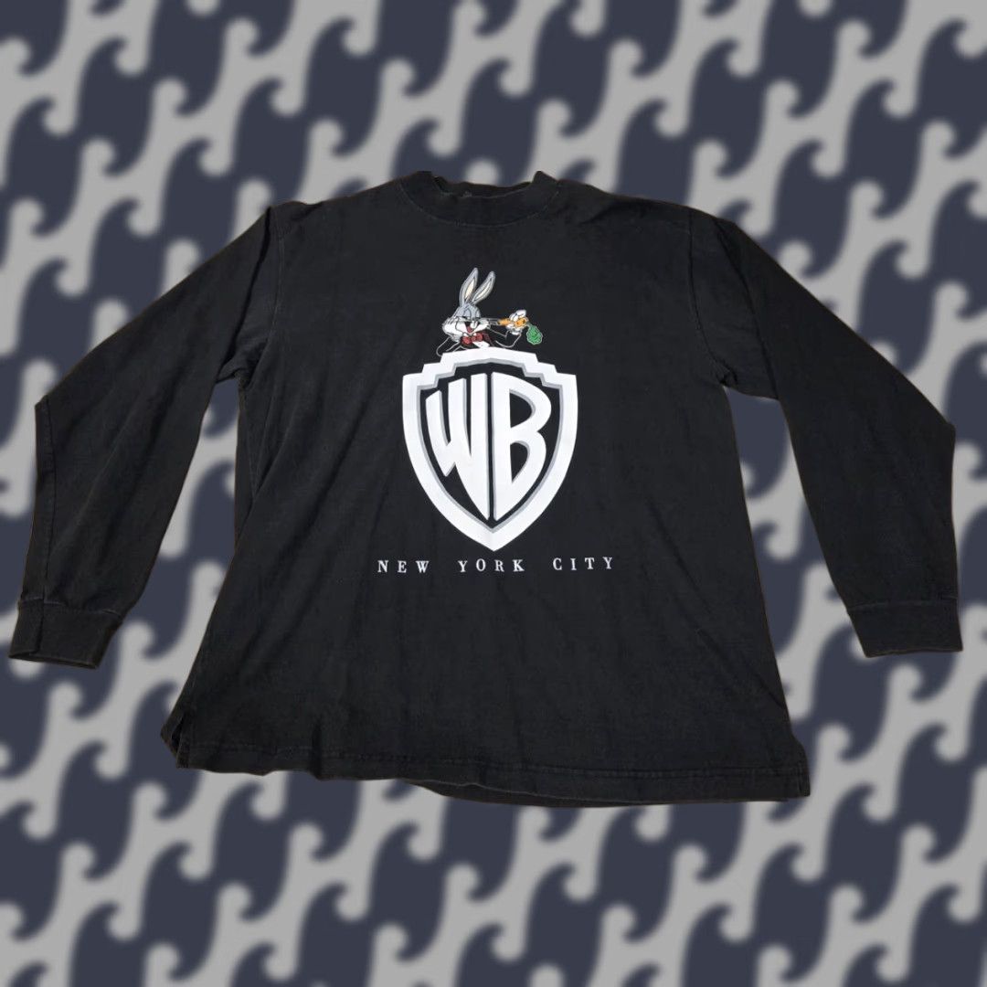 Vintage VINTAGE Warner Bros Shirt Mens L Black Bugs Bunny WB Logo New York City 90s Size US L / EU 52-54 / 3 - 1 Thumbnail