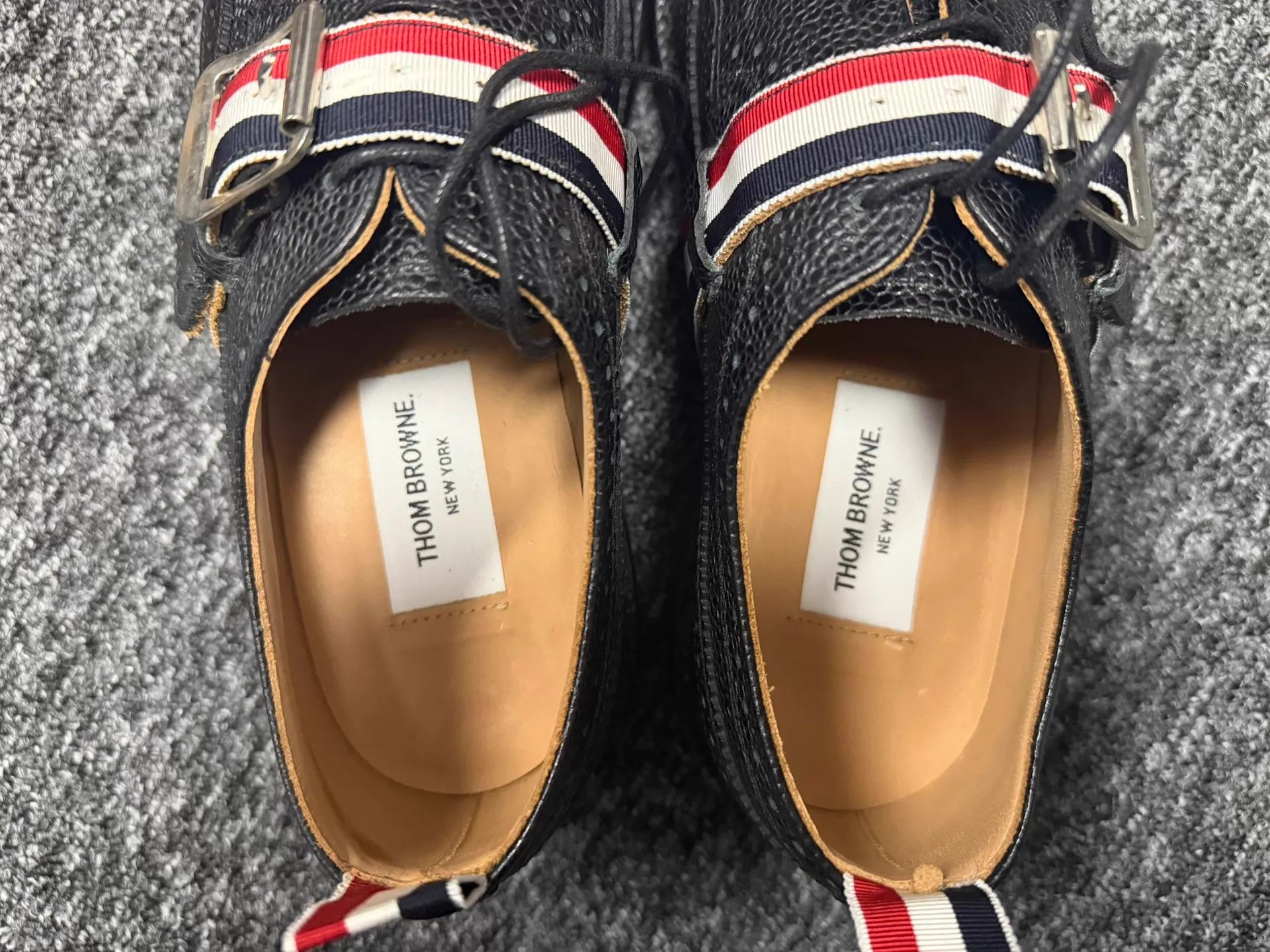 Thom Browne Thom Browne Men's Tri-Color Monk Strap Brogue US8 Size US 8 / EU 41 - 5 Thumbnail