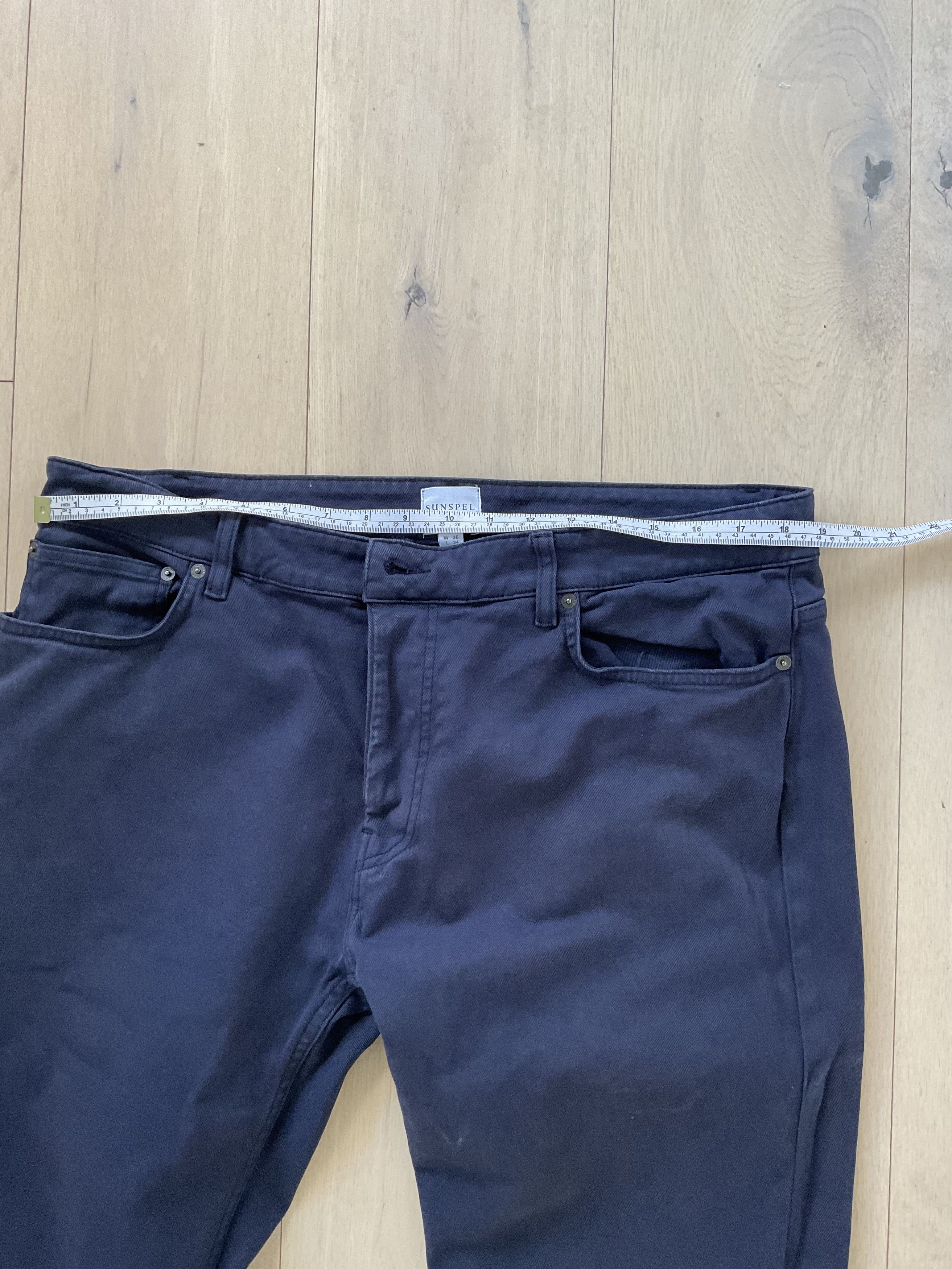 Sunspel Sunspel Navy 5 Pocket Pant 36 W 34 L Size US 36 / EU 52 - 4 Thumbnail
