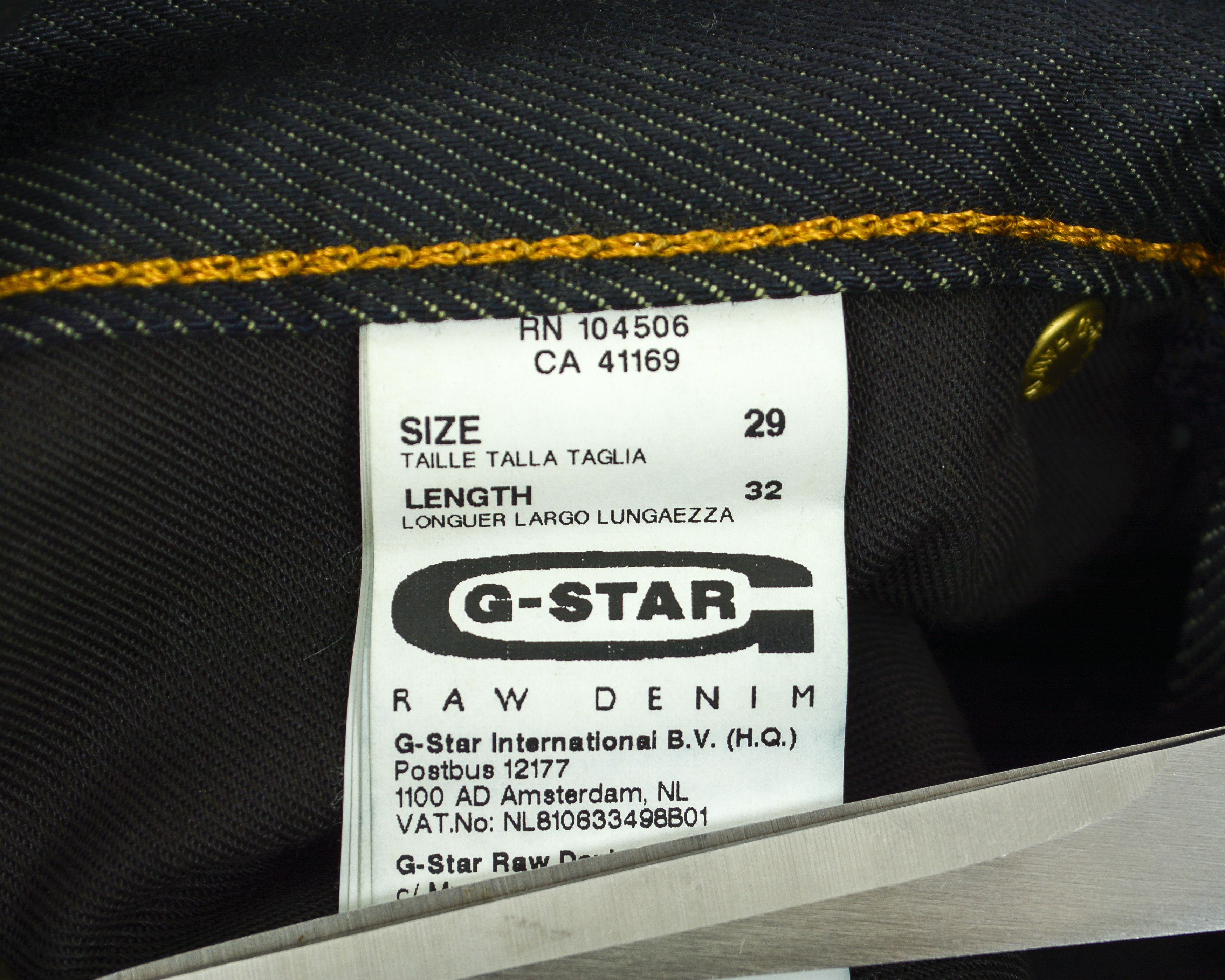 G-Star Ruger Straight Mens W29 L32 Reg Jeans Denim Pants Trousers Size US 29 - 7 Thumbnail