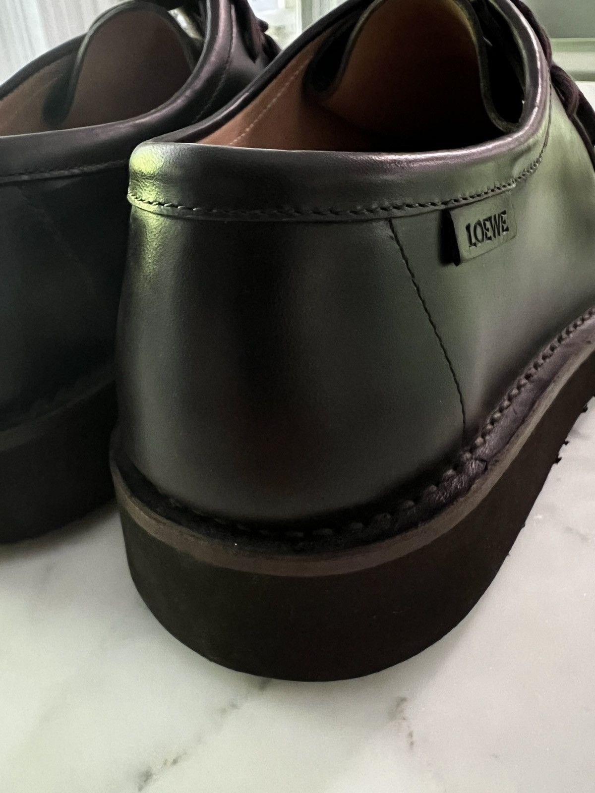 Loewe $1400 Loewe Campo Derby Shoes Size US 11 / EU 44 - 9 Thumbnail