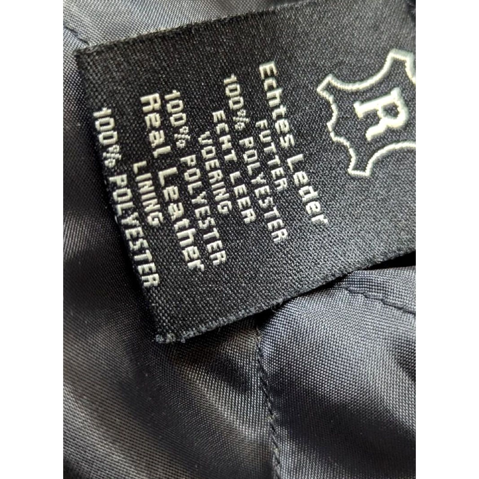 Vintage VINTAGE Geico black leather motorcycle jacket Lucky Leather L Mens 42-44 1990s Y2K style Size US L / EU 52-54 / 3 - 7 Thumbnail