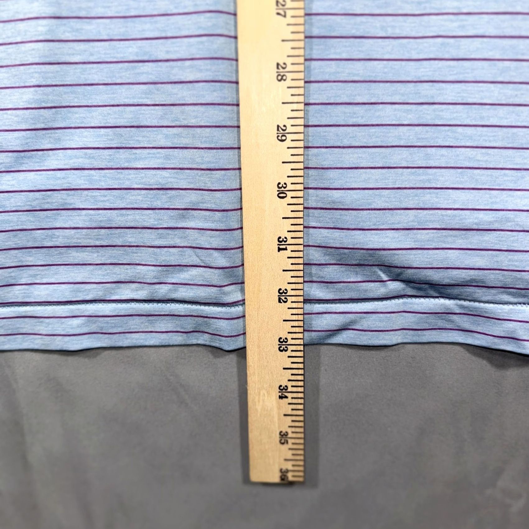 Peter Millar Peter Millar Summer Comfort Shirt Mens XL Light Blue Stripe Golf Stretch Polo Size US XL / EU 56 / 4 - 7 Thumbnail