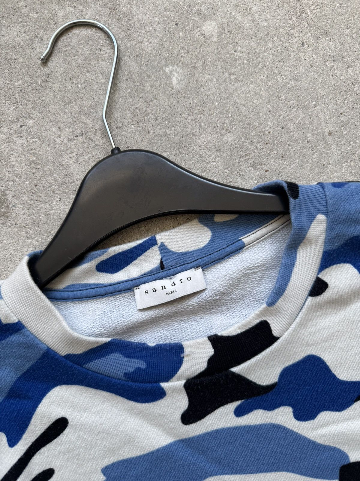 Sandro × Vintage Vintage Sandro Paris Sweatshirt Bape Style Size US S / EU 44-46 / 1 - 5 Thumbnail