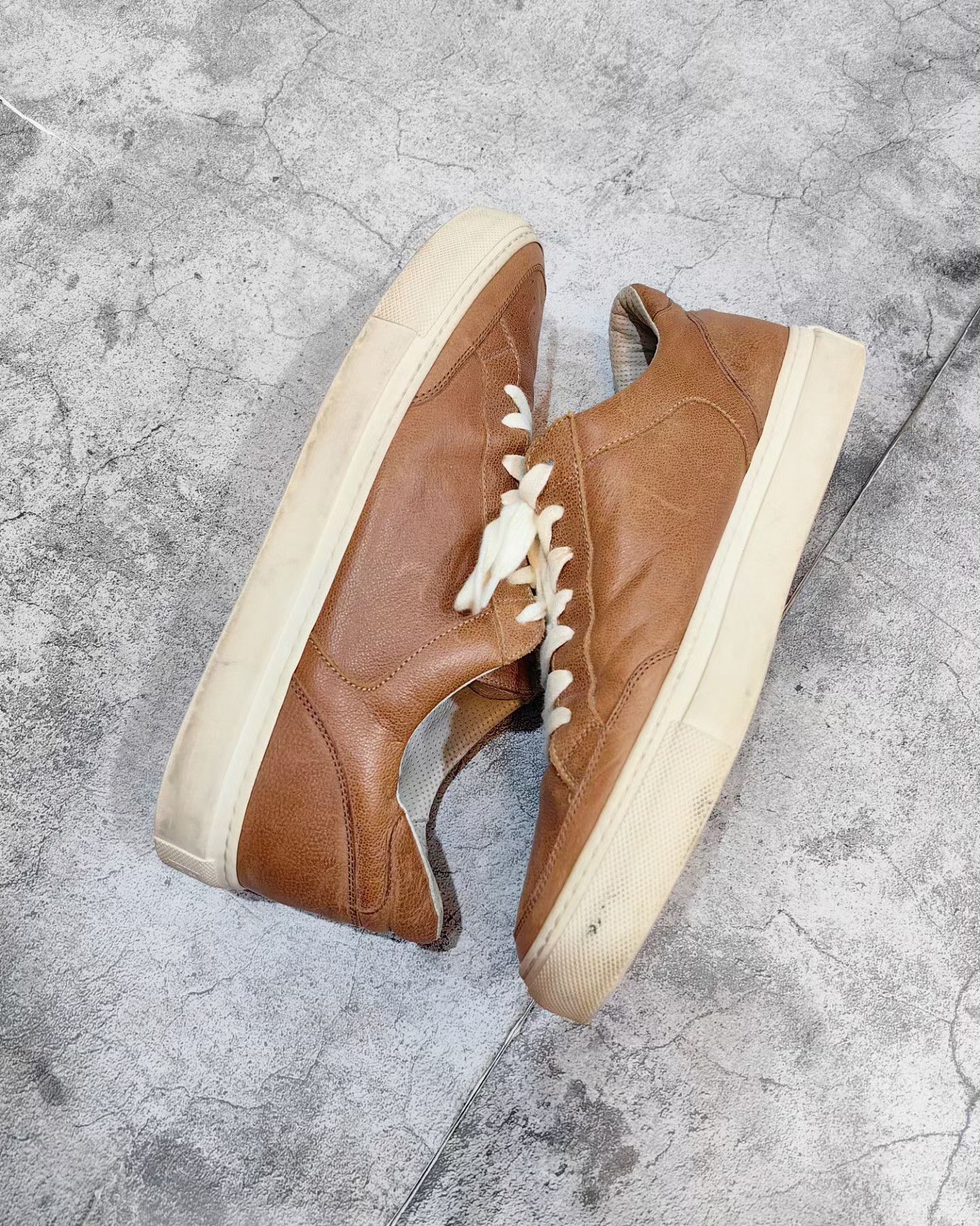 Brunello Cucinelli Brunello cucinelli full grain leather sneakers Size US 8 / EU 41 - 1 Thumbnail