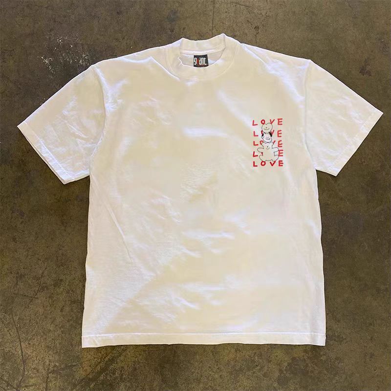 Vintage White Cute Bear Print Short Sleeve T-Shirt Size US L / EU 52-54 / 3 - 2 Thumbnail
