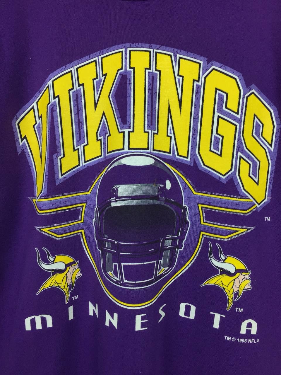 NFL × Sports Specialties × Vintage Vtg 1995 Minnesota Vikings NFL American Sports Tee Size US L / EU 52-54 / 3 - 3 Thumbnail
