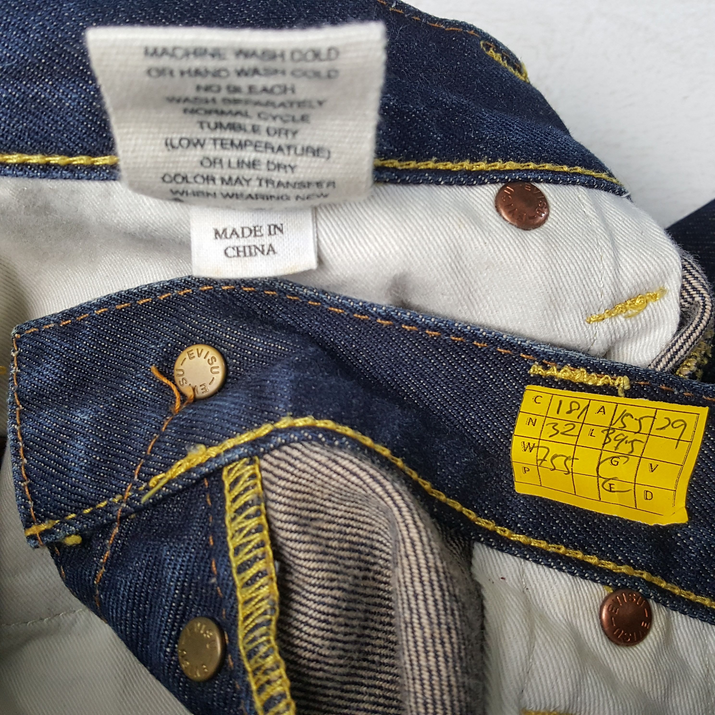 Evisu × Japanese Brand × Vintage Vintage EVISU Japanese Brand Daicock Style Blue Jeans Size US 31 - 13 Thumbnail