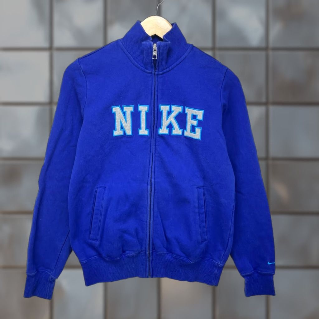 Nike VINTAGE Y2K Nike Track Zip Up Jacket Embroidered Swoosh Womens Medium Size M / US 6-8 / IT 42-44 - 1 Thumbnail
