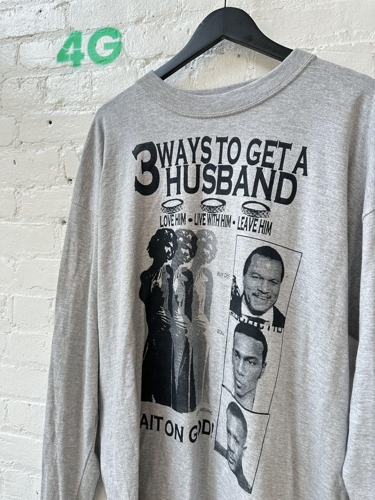 Vintage 3 WAYS TO FIND A HUSBAND VINTAGE LONG SLEEVE Size US XXL / EU 58 / 5 - 2 Thumbnail