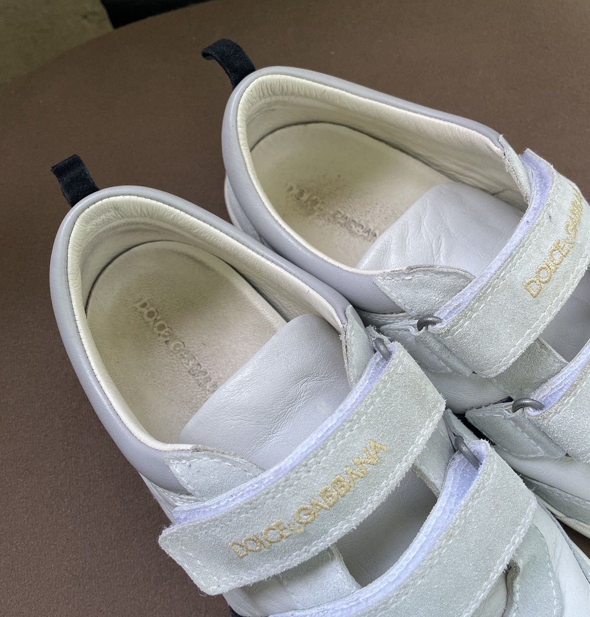 Dolce & Gabbana Dolce & Gabbana Women’s White grey Leather Sneakers Size US 6 / IT 36 - 10 Thumbnail