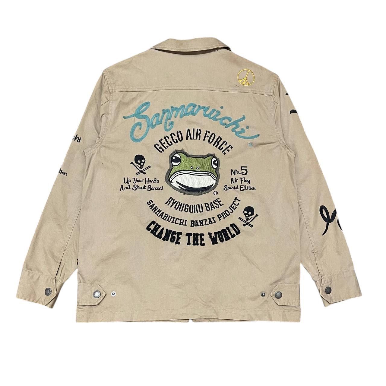 Japanese Brand Vintage 00’s Sanmaruichi Embroidered Zipper Jacket Size US L / EU 52-54 / 3 - 1 Thumbnail