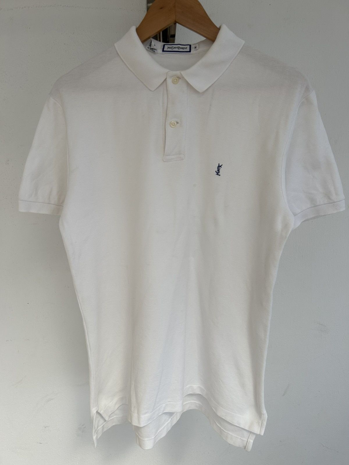 YSL Polo White Plain Vintage