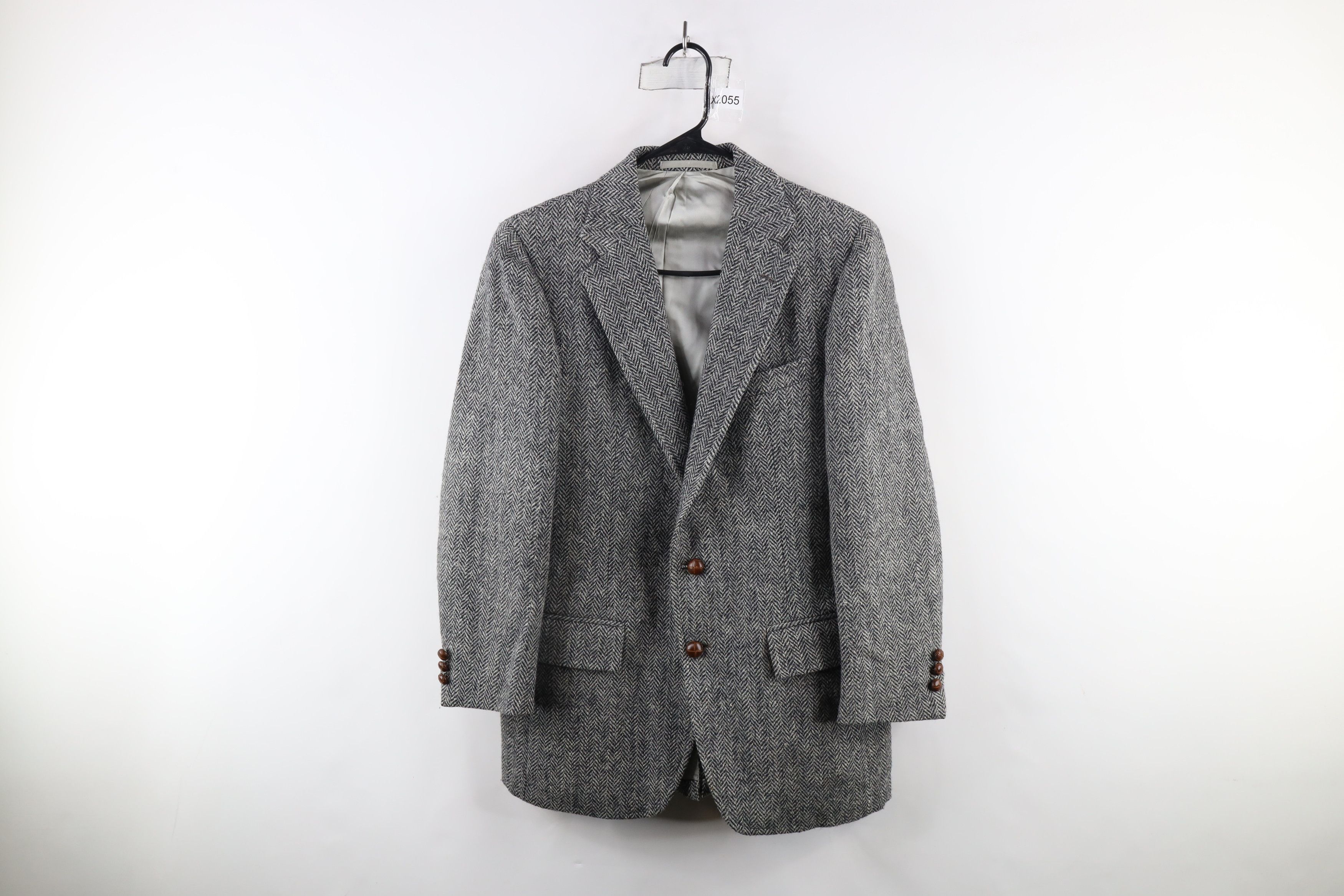 Vintage Vintage 60s Rockabilly Tweed Herringbone Suit Coat Jacket Size US M / EU 48-50 / 2 - 1 Thumbnail