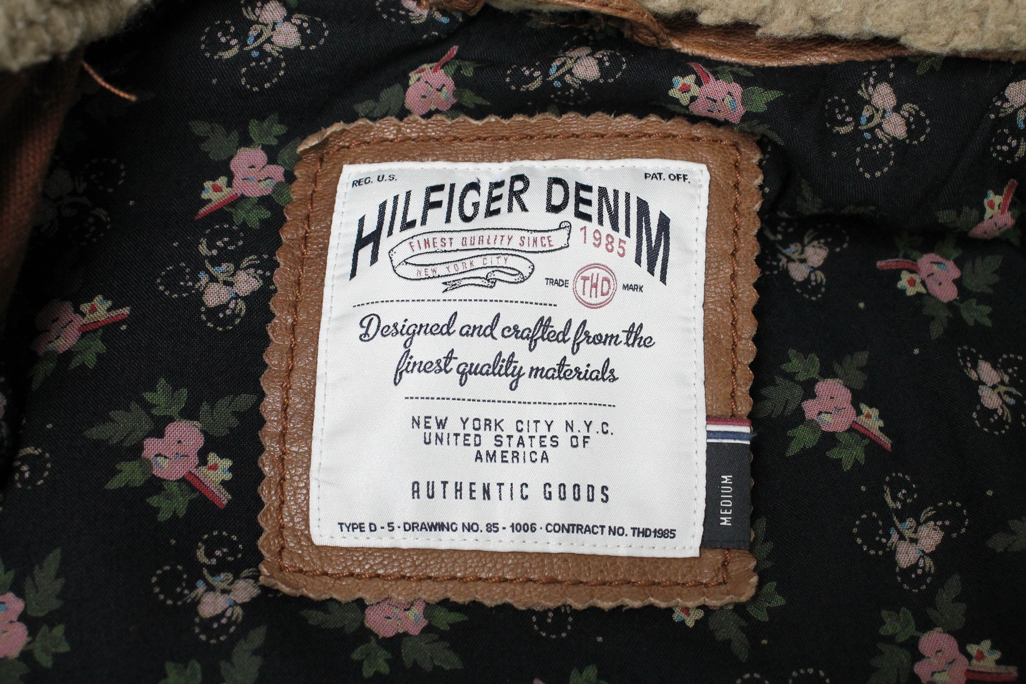 Tommy Hilfiger TOMMY HILFIGER Denim Jacket Women's MEDIUM Leather Fluffy Size M / US 6-8 / IT 42-44 - 10 Thumbnail
