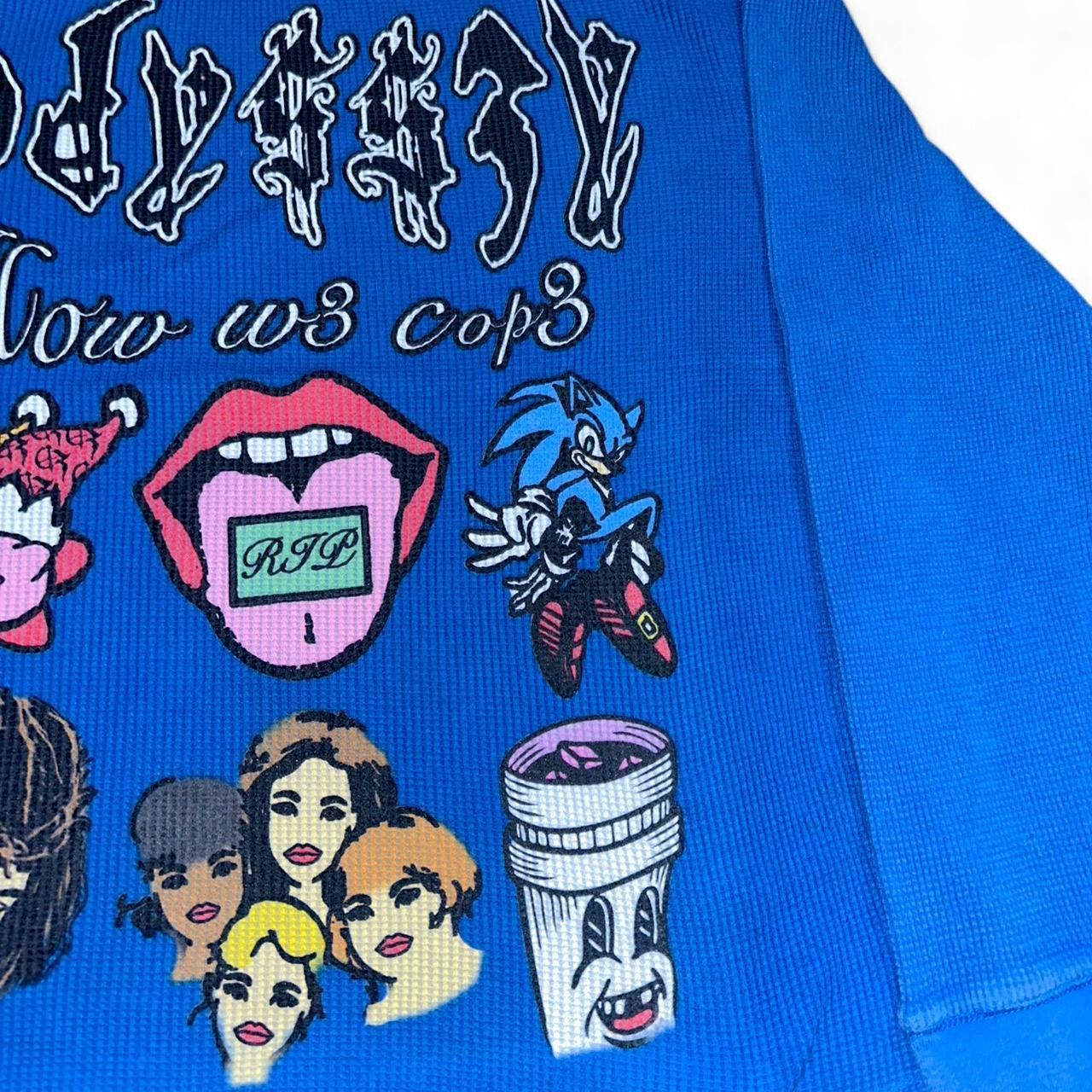 Other Odyss3y 1 of 1 “HOW W3 COP3” vintage thermal tee Size US L / EU 52-54 / 3 - 4 Thumbnail