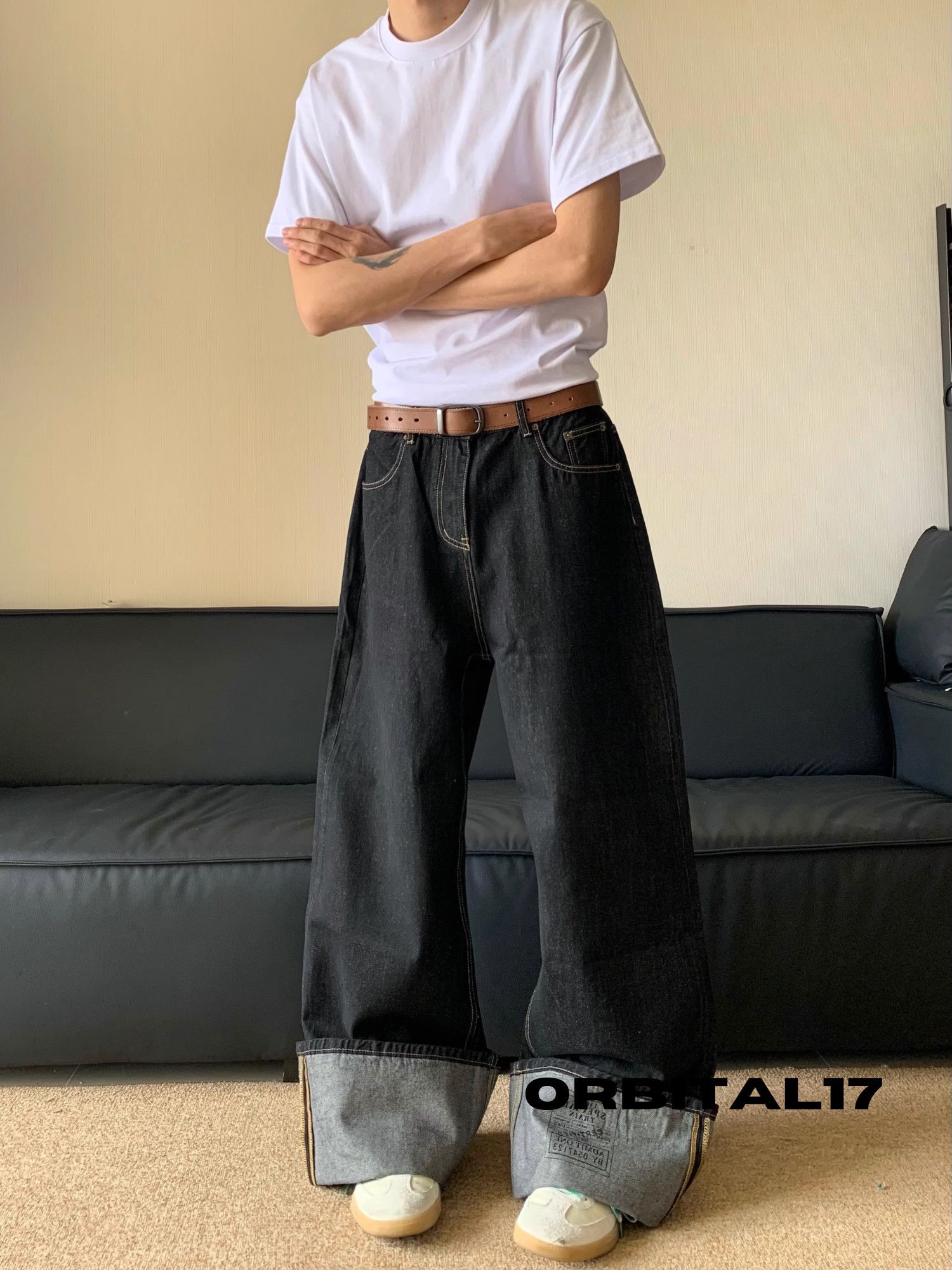 Baggy Wide Leg Denim Jeans Oversized Loose Jeans