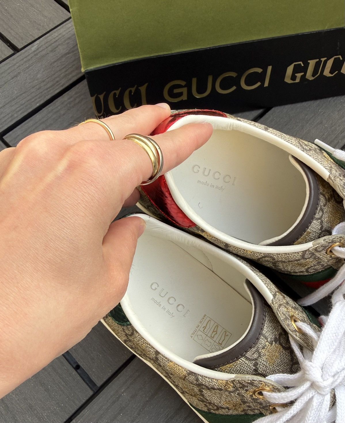 Gucci Gucci Ace GG supreme sneakers Size US 6 / IT 36 - 8 Thumbnail