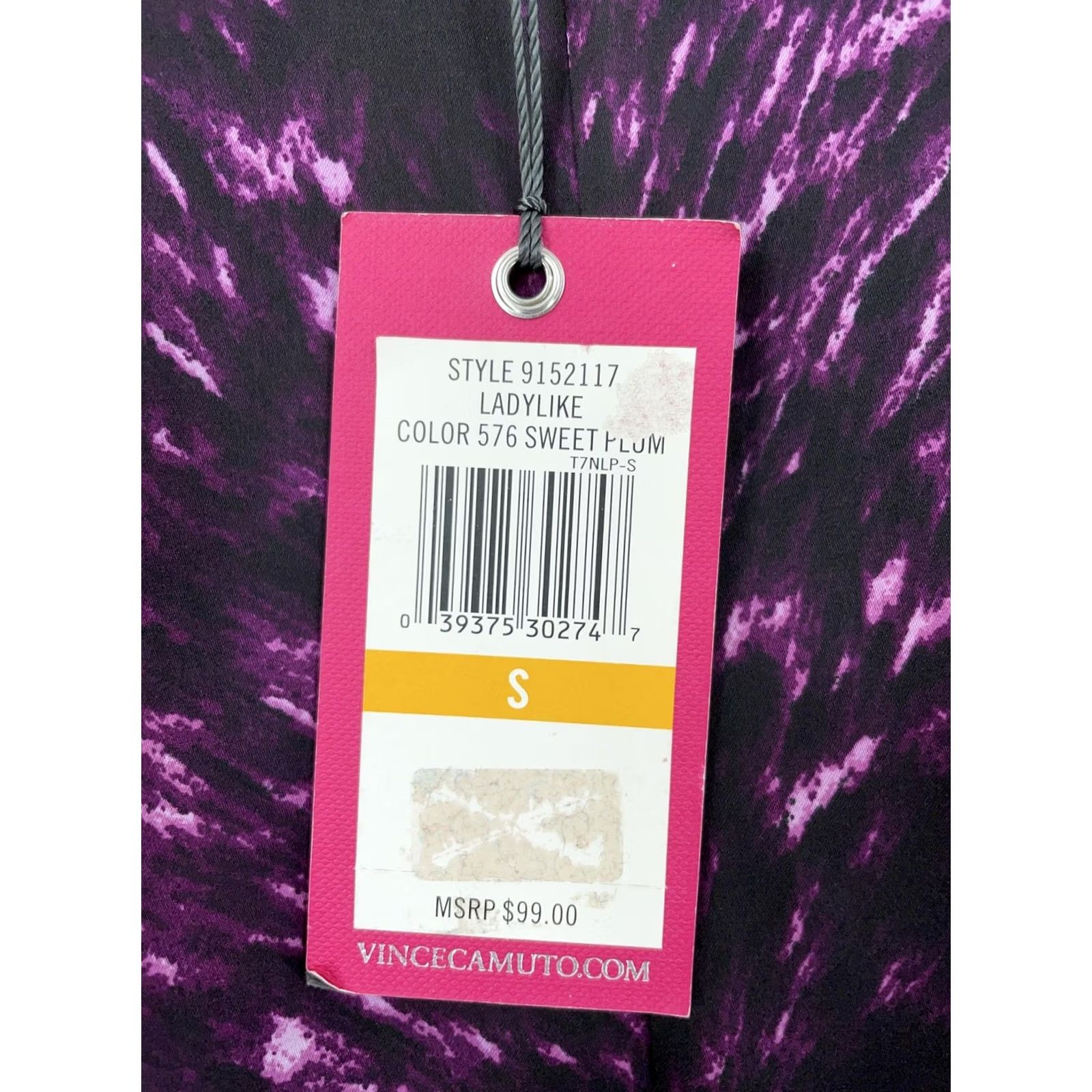 Vince Camuto Vince Camuto Blouse Top Women's Small Dolman Sleeve Purple Sweet Plum Dolman Sleeve Shirt Womens Small Purple Casual Travel Regular Womens Size S / US 4 / IT 40 - 7 Thumbnail