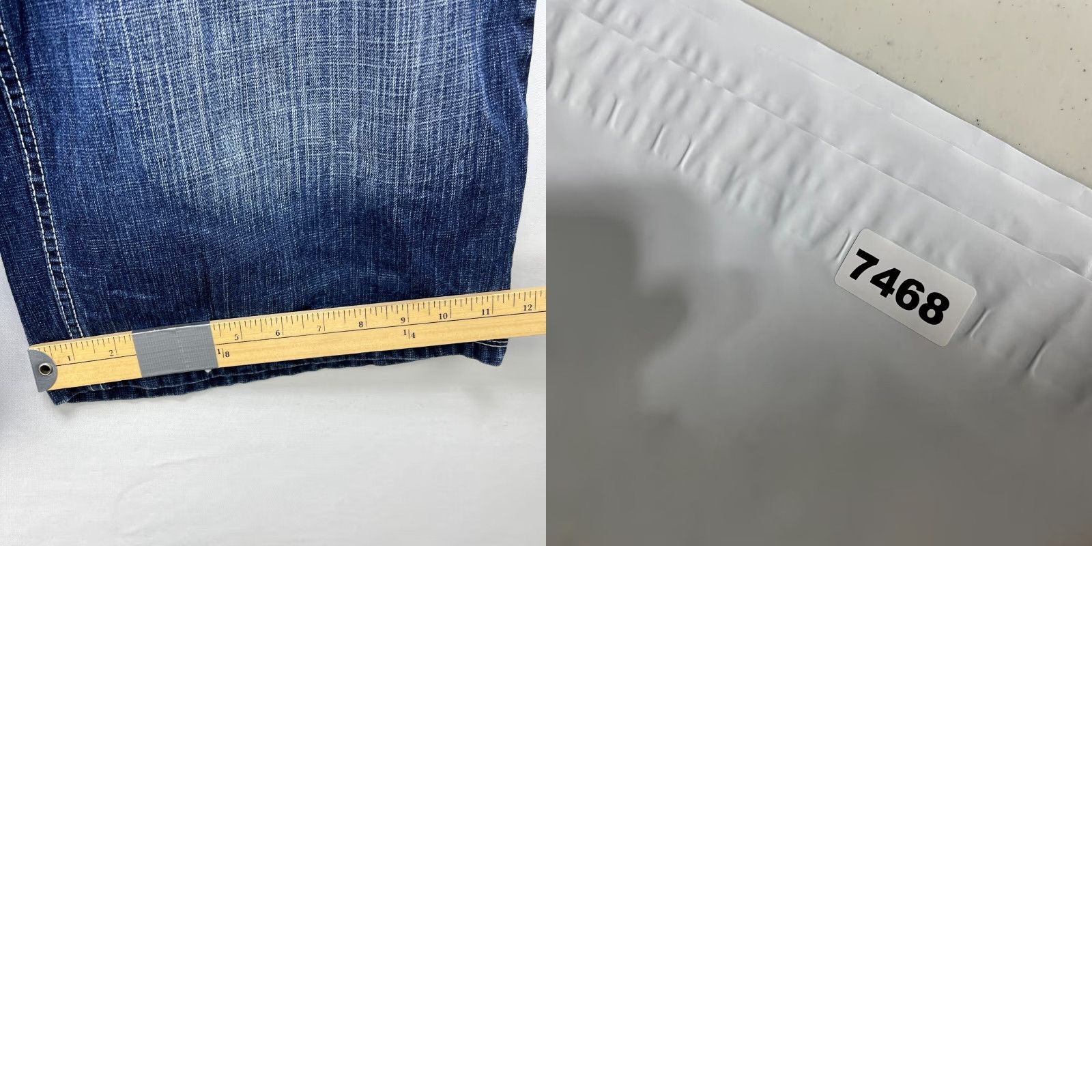 Express VINTAGE Brooklyn Jorts Baggy Denim Shorts 34 BRKLYN Mens Blue 34 Decade Y2K Size US 34 / EU 50 - 9 Thumbnail