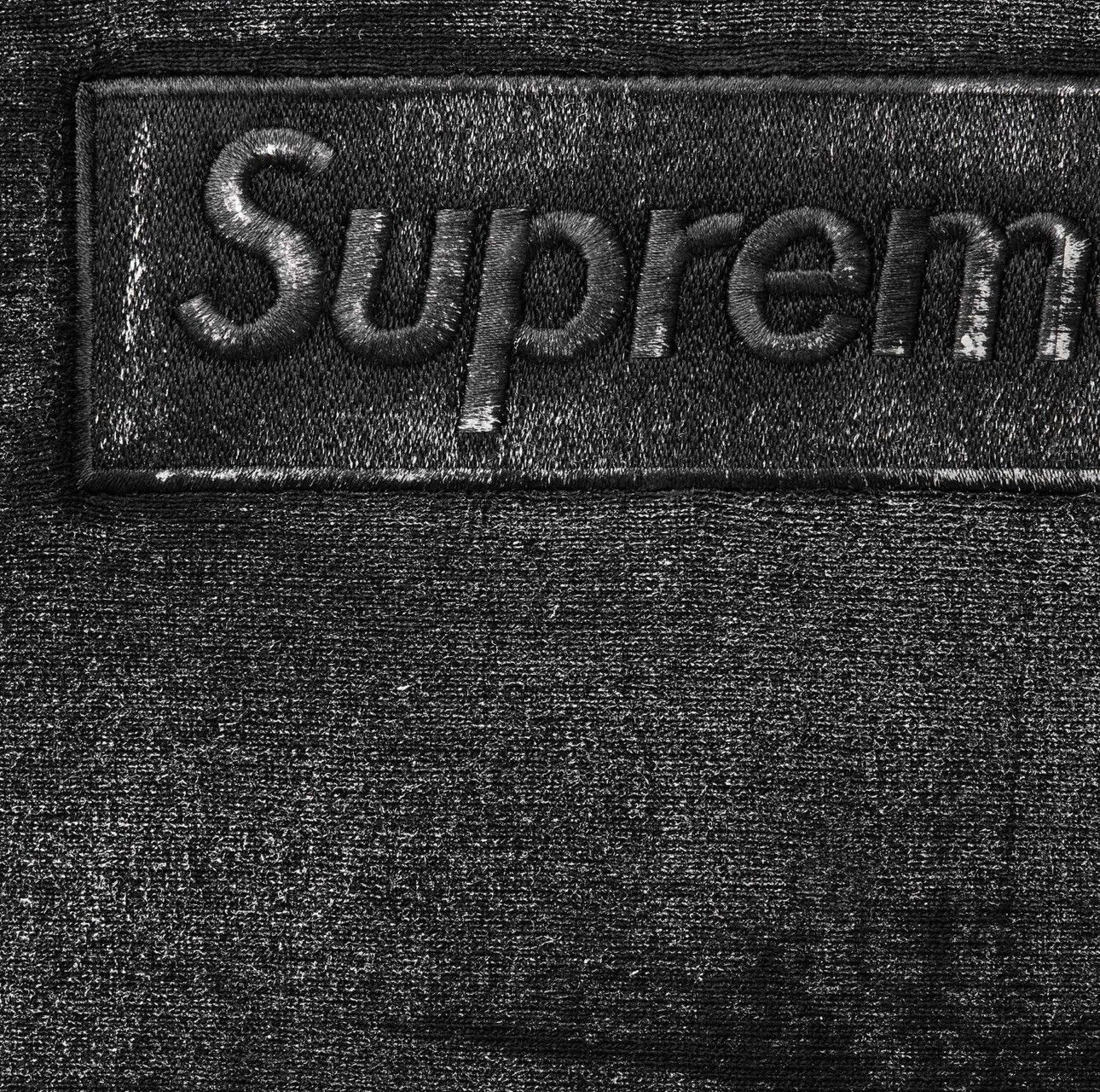 Maison Margiela × Supreme Supreme MM6 Maison Margiela Foil Box Logo Hoodie Black Sz M Size US M / EU 48-50 / 2 - 6 Thumbnail