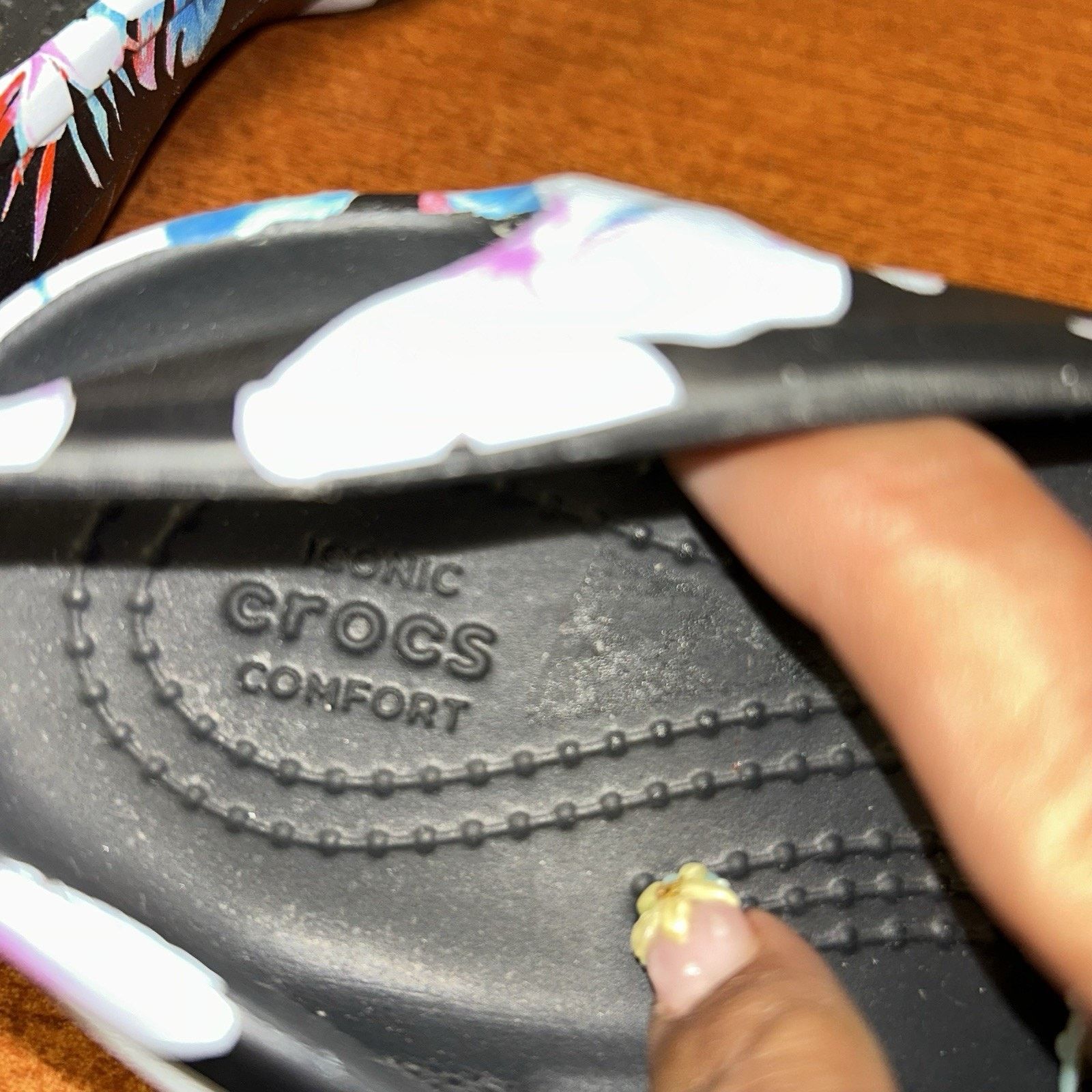 Crocs Crocs Kadee Ballet Flats Sz 5 Women's Slip On Floral Flowers Size US 5 / IT 35 - 5 Thumbnail