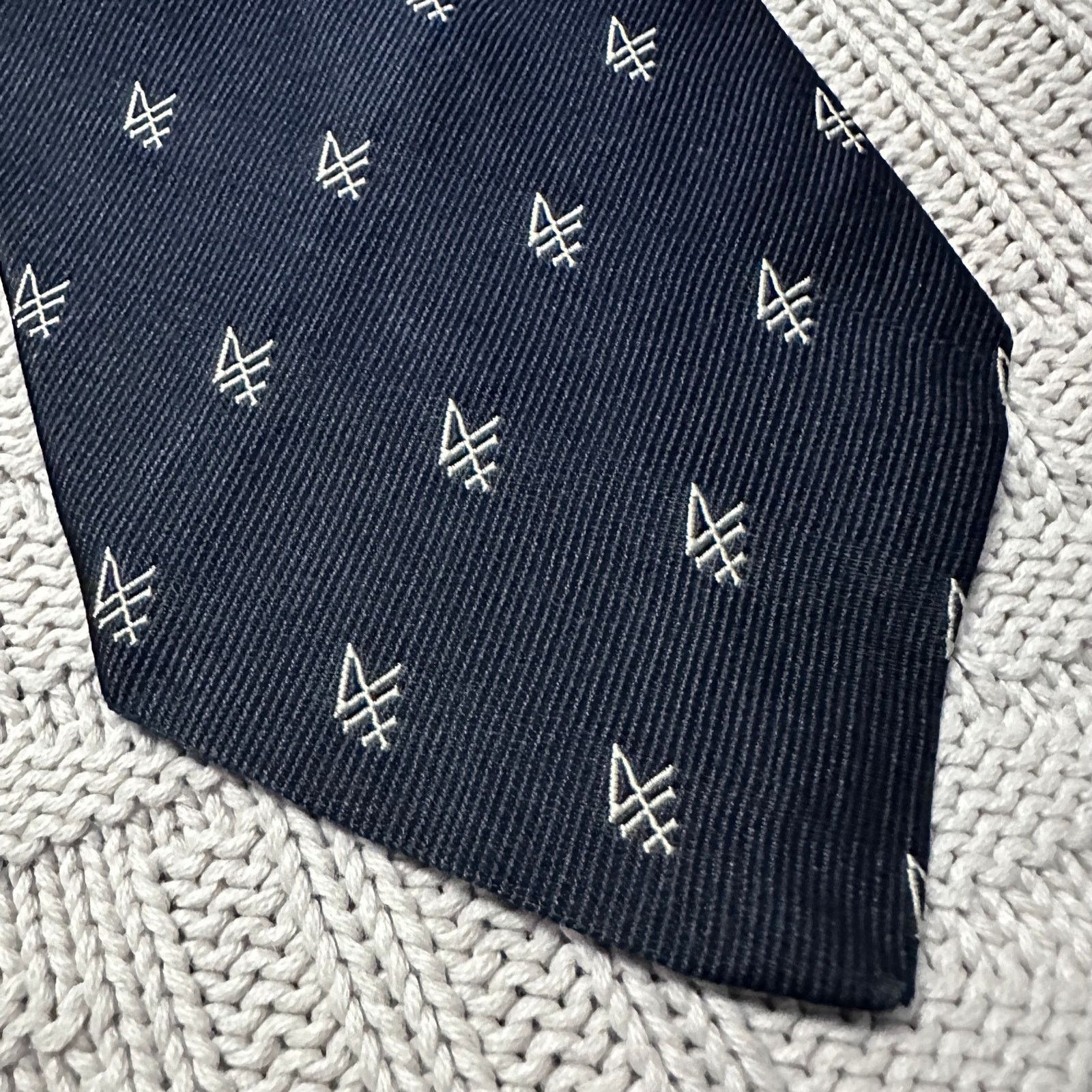 Vintage Vintage Orvieto navy motif silk tie Size ONE SIZE - 2 Thumbnail