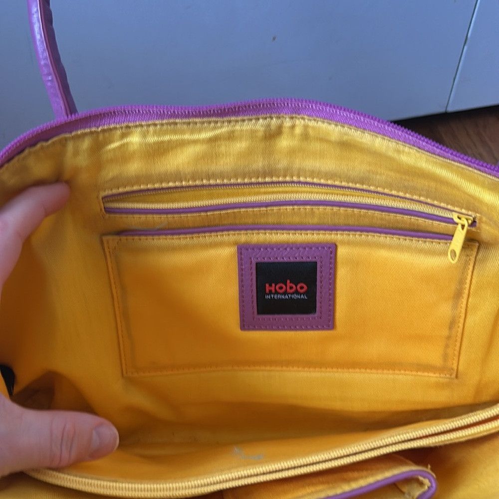 Hobo HOBO International Pink/Purple Leather handbag Size ONE SIZE - 5 Thumbnail