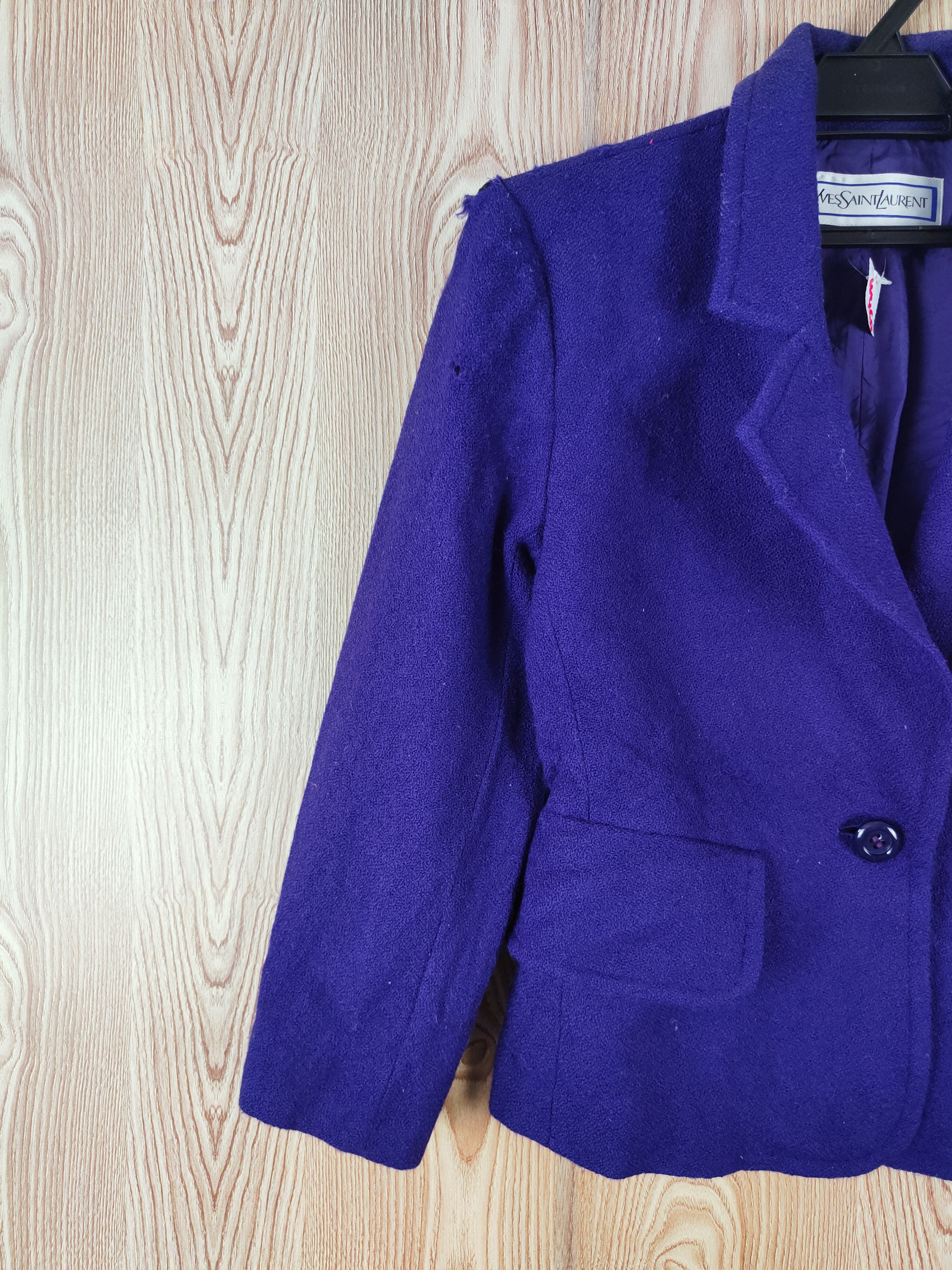 Yves Saint Laurent Yves Saint Laurent ripped vintage Purple Jackets #W468 Size M / US 6-8 / IT 42-44 - 5 Thumbnail