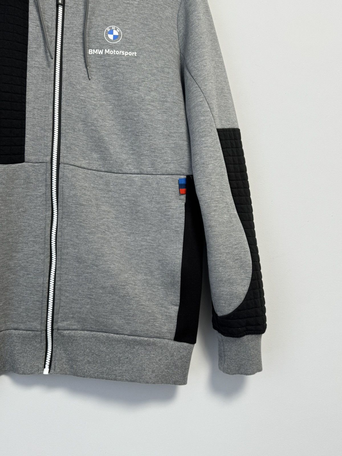 PUMA Men's BMW L Motorsport Full-Zip Hoodie GRAY