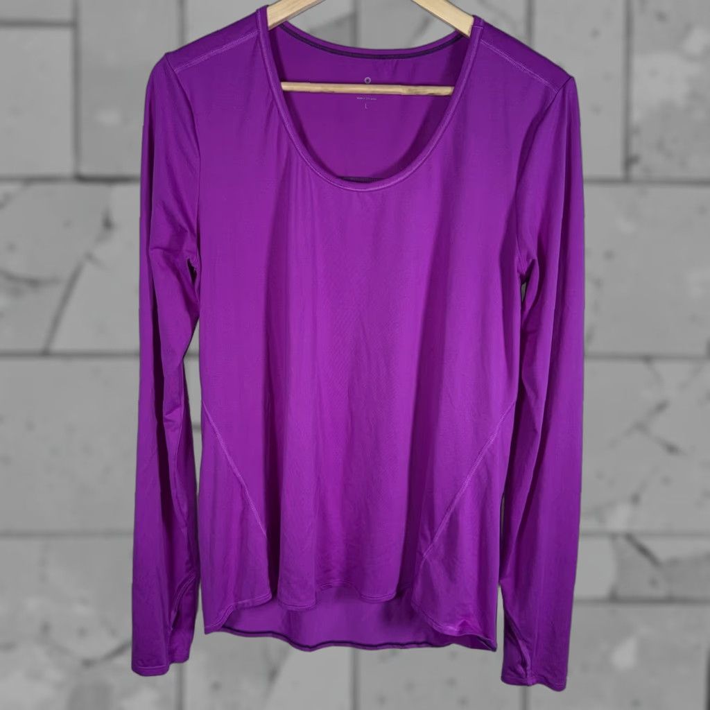 Athleta Athleta Purple Longsleeve Shirt Womens Size L Size L / US 10 / IT 46 - 1 Thumbnail