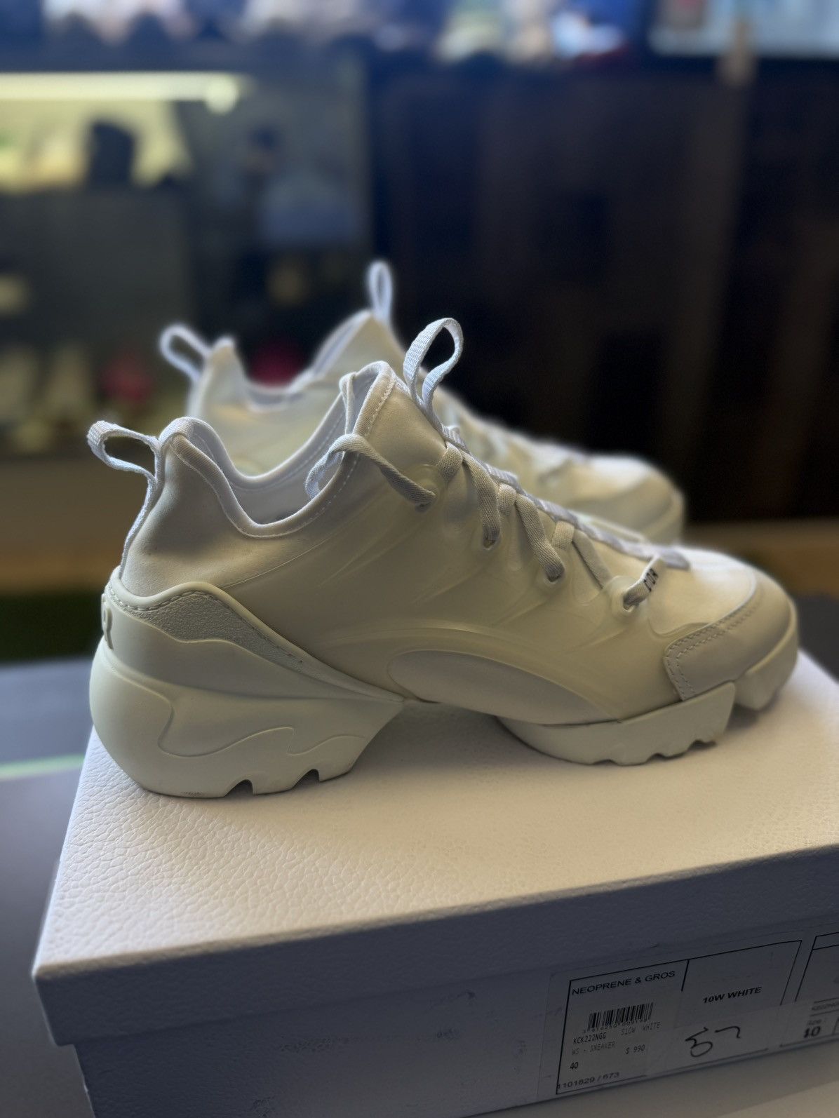 Dior Dior Women’s Low Top D-Connect White Size 40 W BOX Size US 10 / IT 40 - 1 Thumbnail