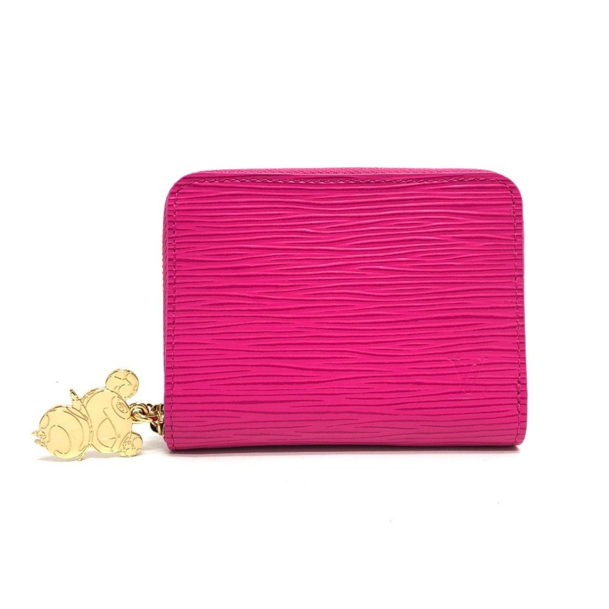 Louis Vuitton M14144 Japan Limited Lv X Tm Zippy Coin Purse Takashi Murakami Collaboration Panda Wallet/coin Case Epi Leather Women's Cute Pink