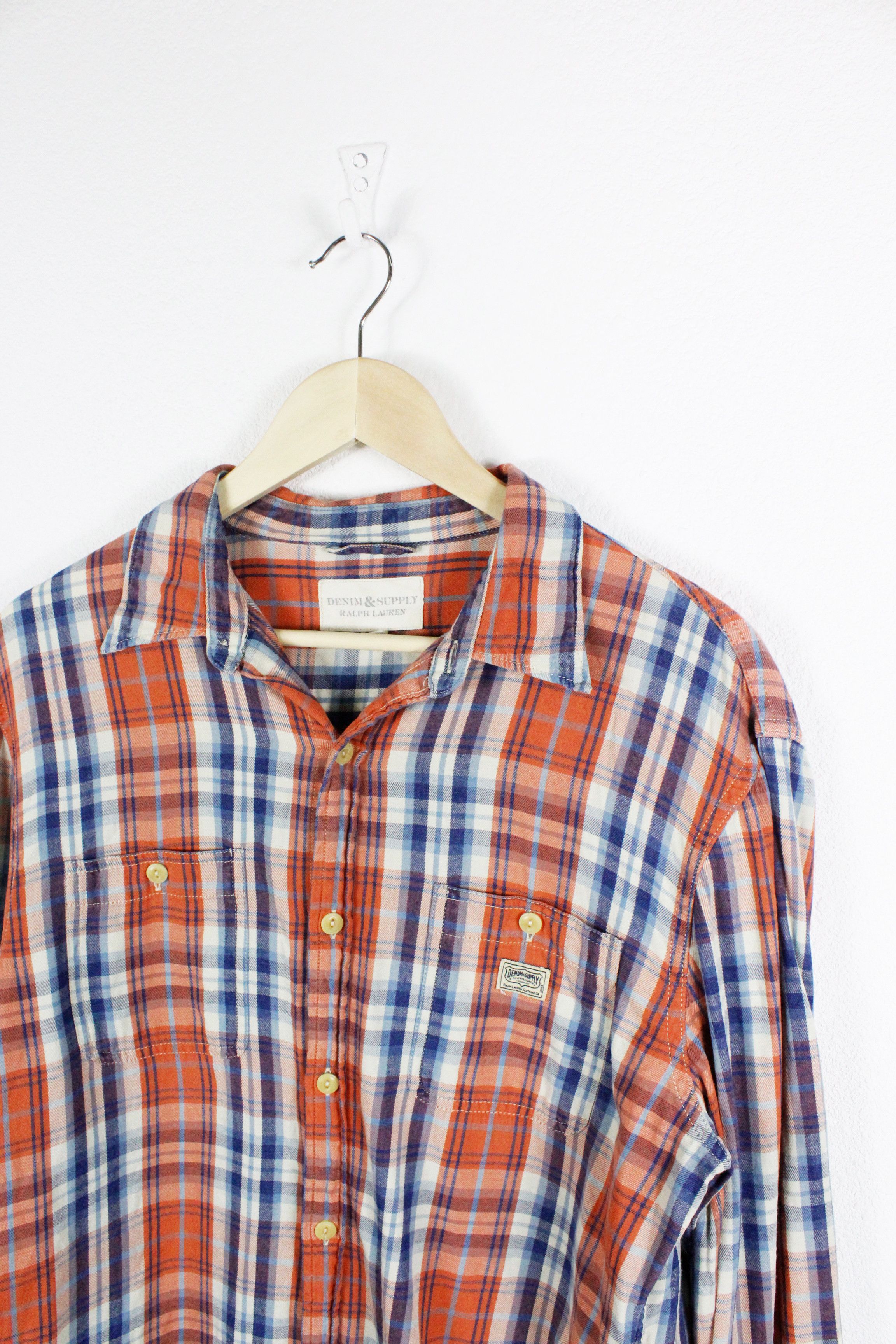 Polo Ralph Lauren Denim Supply Ralph Lauren Plaid Check Flannel Shirt Size US L / EU 52-54 / 3 - 2 Thumbnail